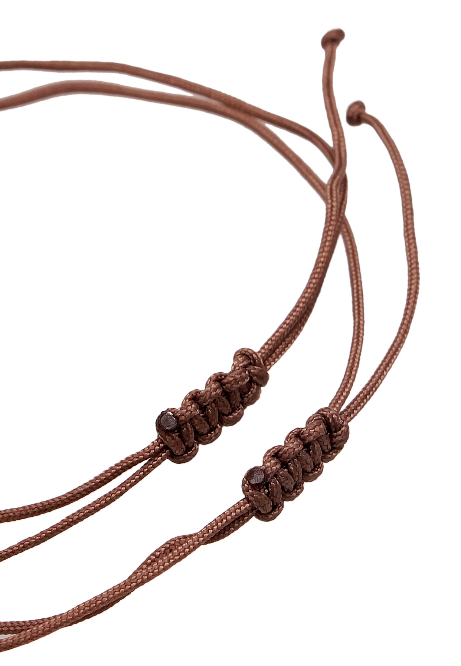 Elli Armketten Set »Armband Beads Kreis Nylon 2er Set 925 Sterling Silber«