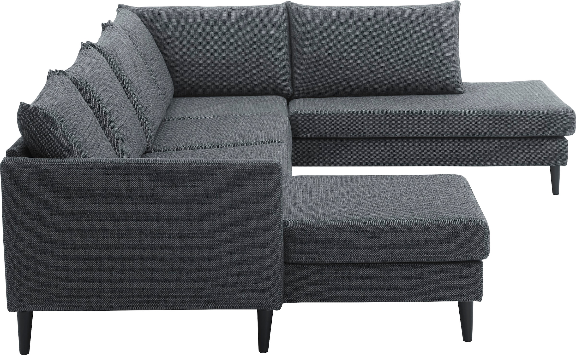 ATLANTIC home collection Wohnlandschaft »Rekvik U-Form«, mit Wellenunterfederung, mit Massivholzfüßen