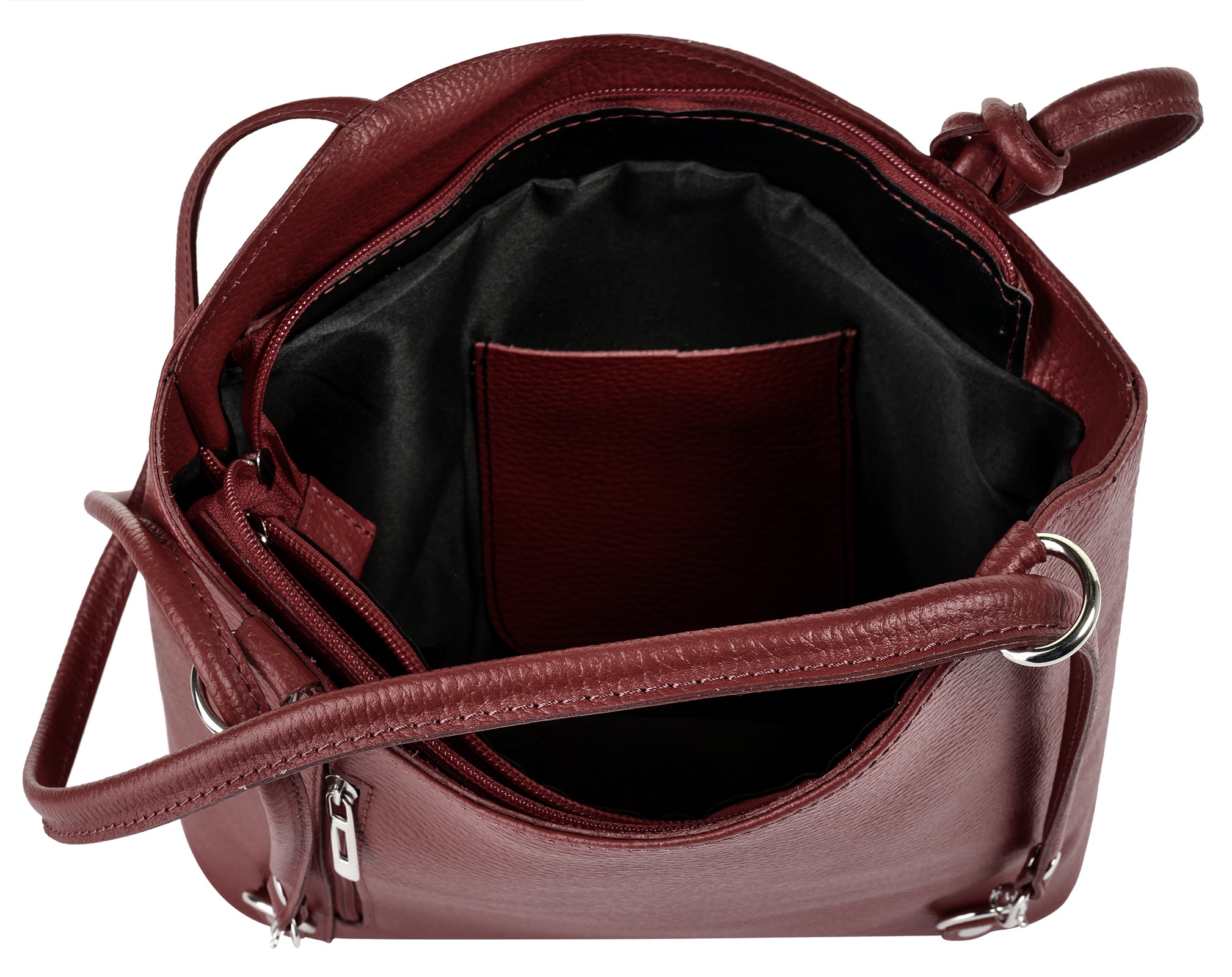 Cluty Cityrucksack, echt Leder, Made in Italy