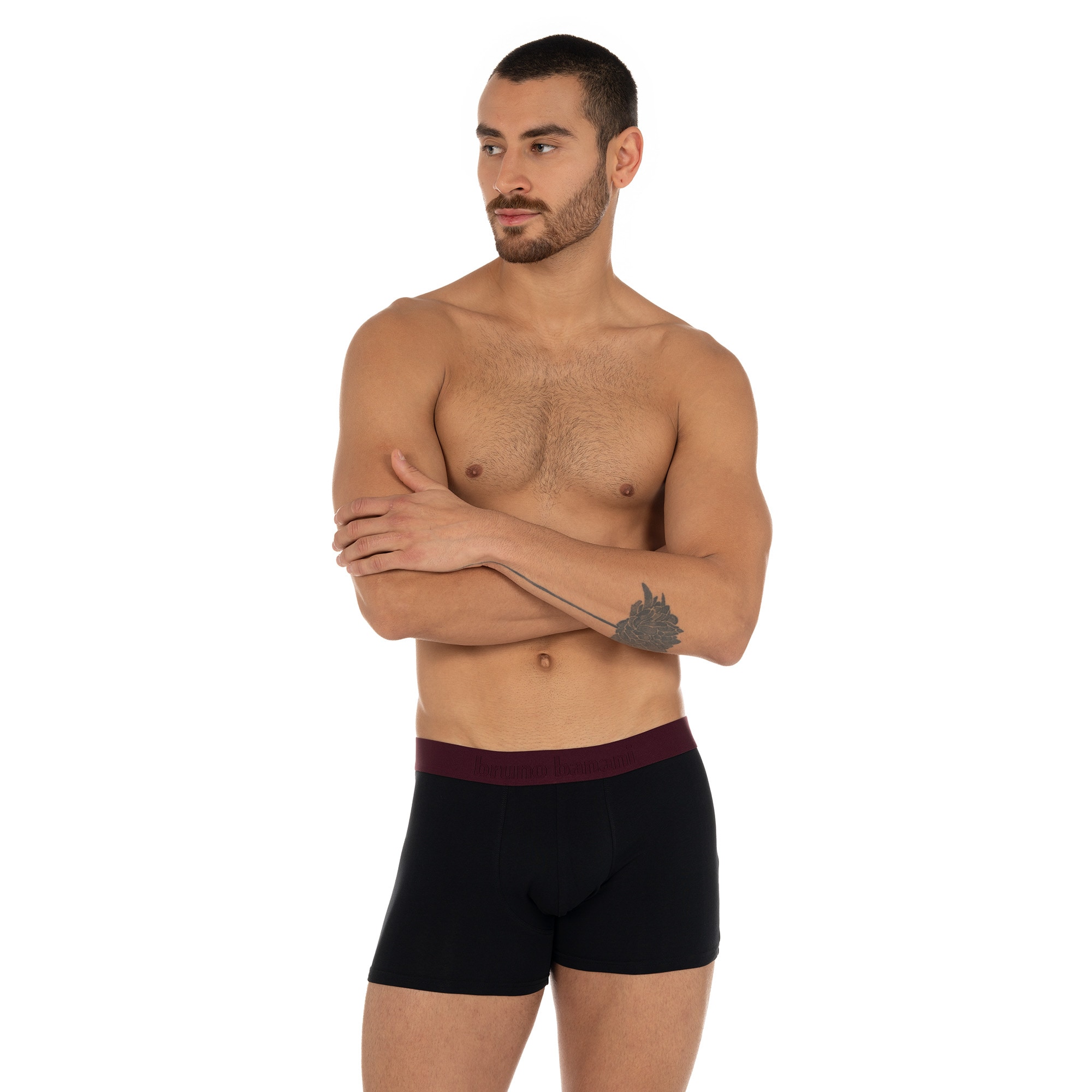 Bruno Banani Boxershorts »FLOWING« 2er Pack,  mit kontrastfarbenem Bündchen