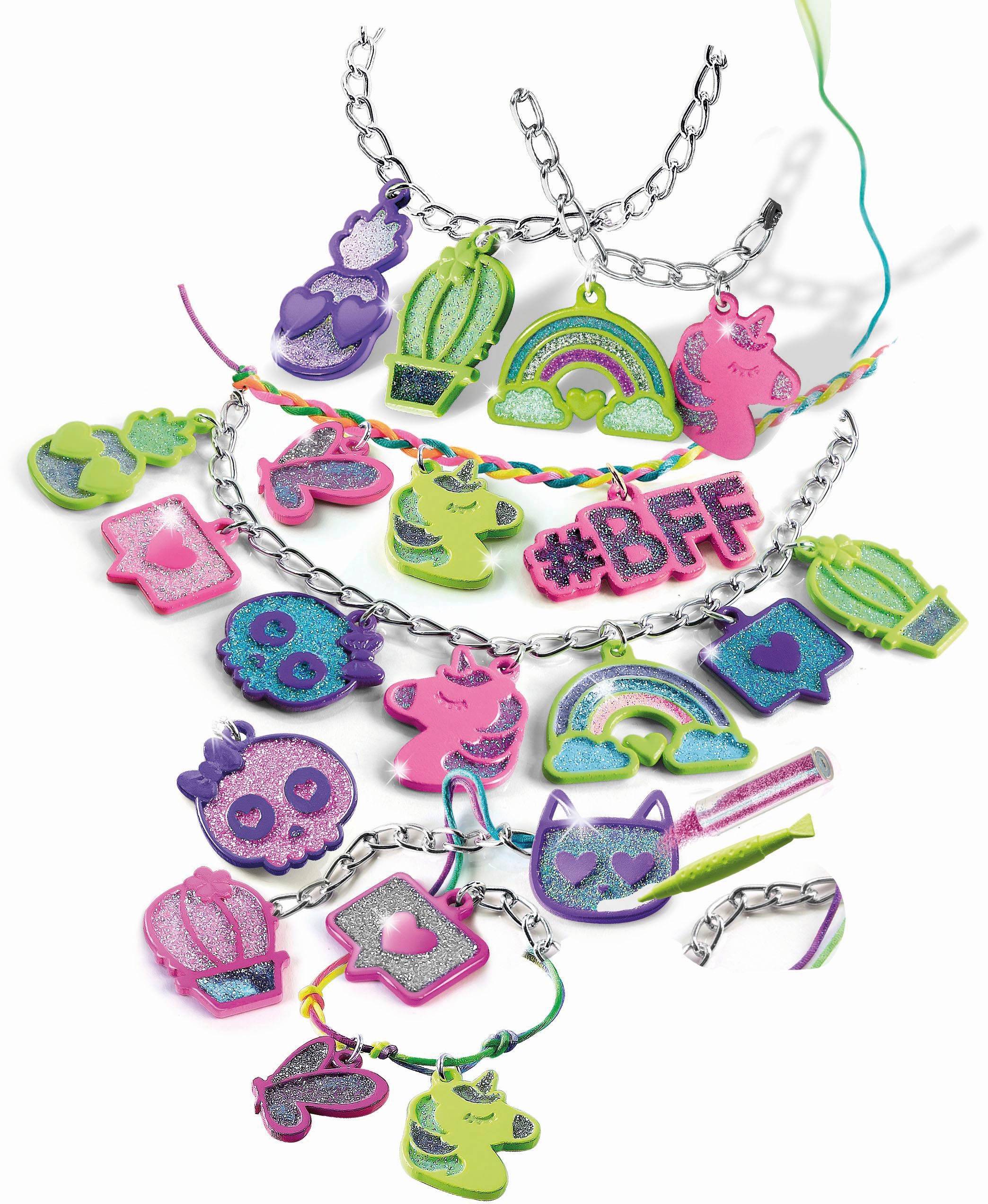 Clementoni® Kreativset »Crazy Chic, Meine bunten Anhänger«