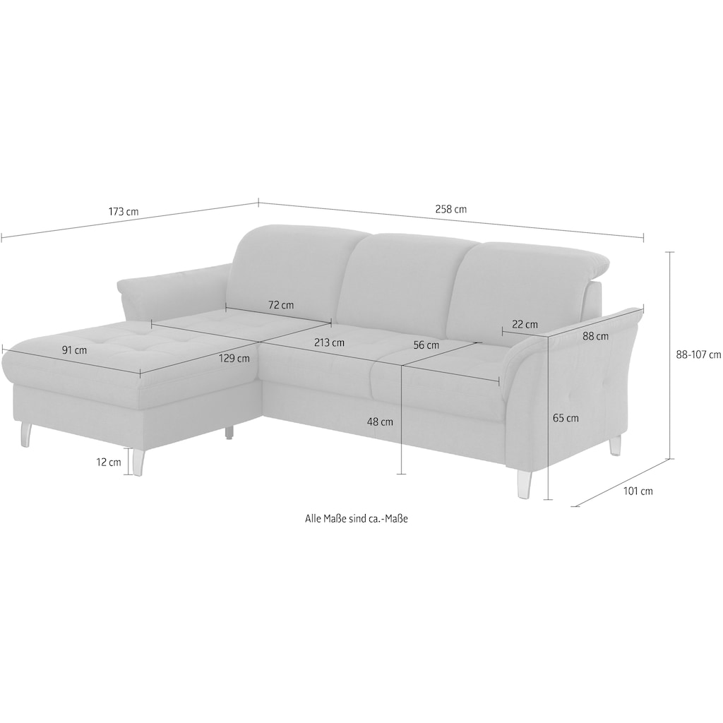 sit&more Ecksofa »Maggiore«