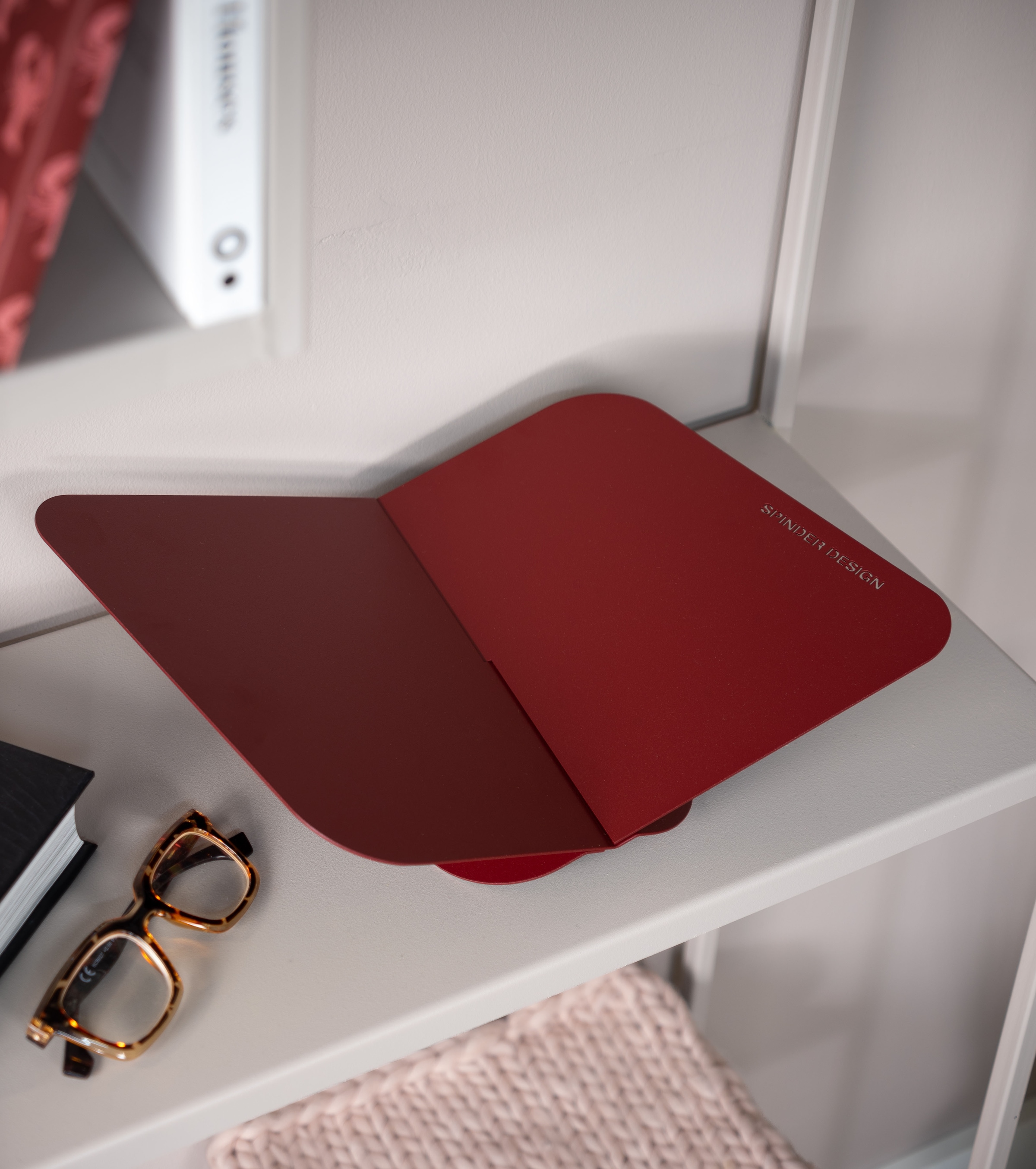 Spinder Design Buchstütze »ATALANTA« Moderner Buchständer aus pulverbeschichtetem Stahl