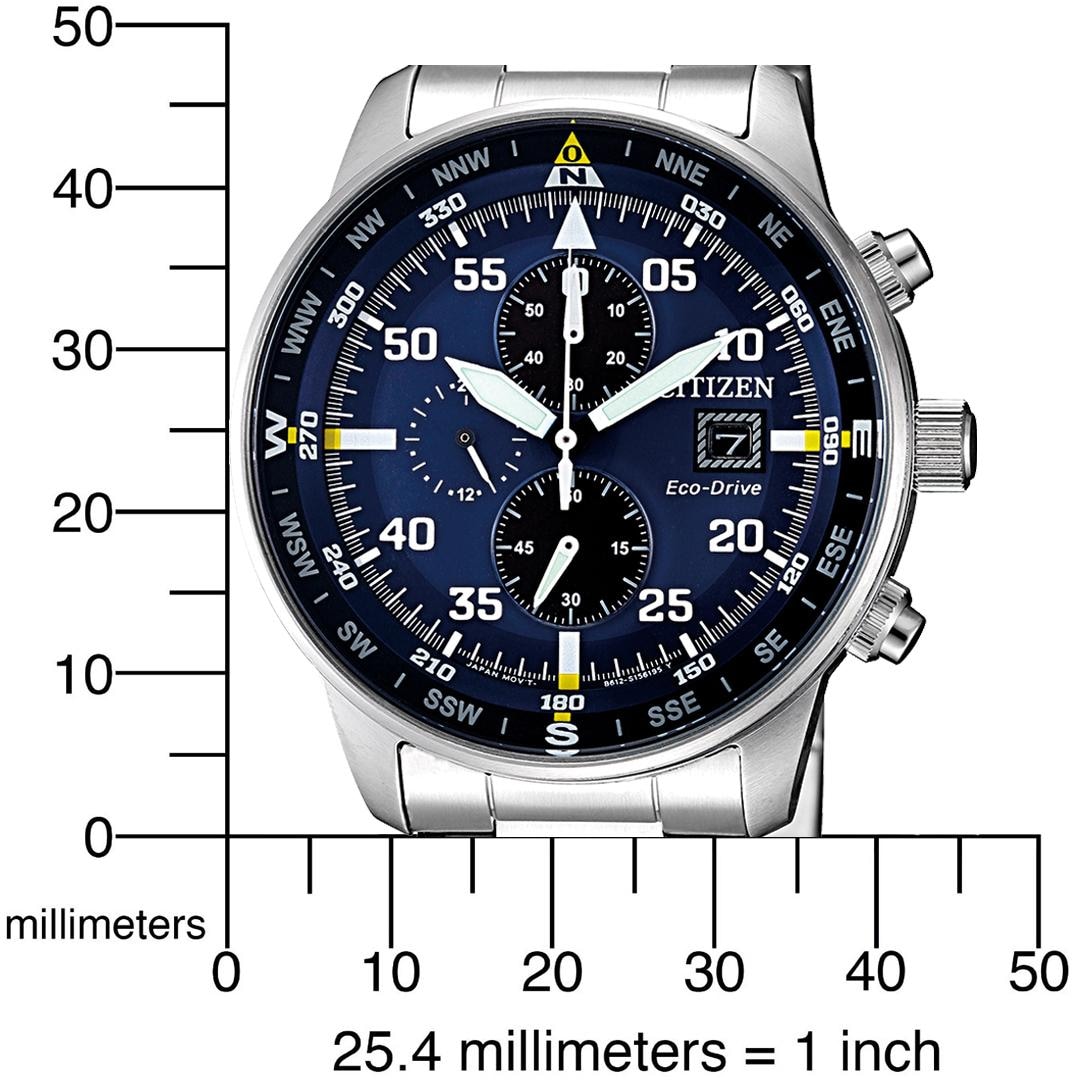 Citizen Chronograph, Armbanduhr, Herrenuhr, Solar, Stoppfunktion, Edelstahlarmband