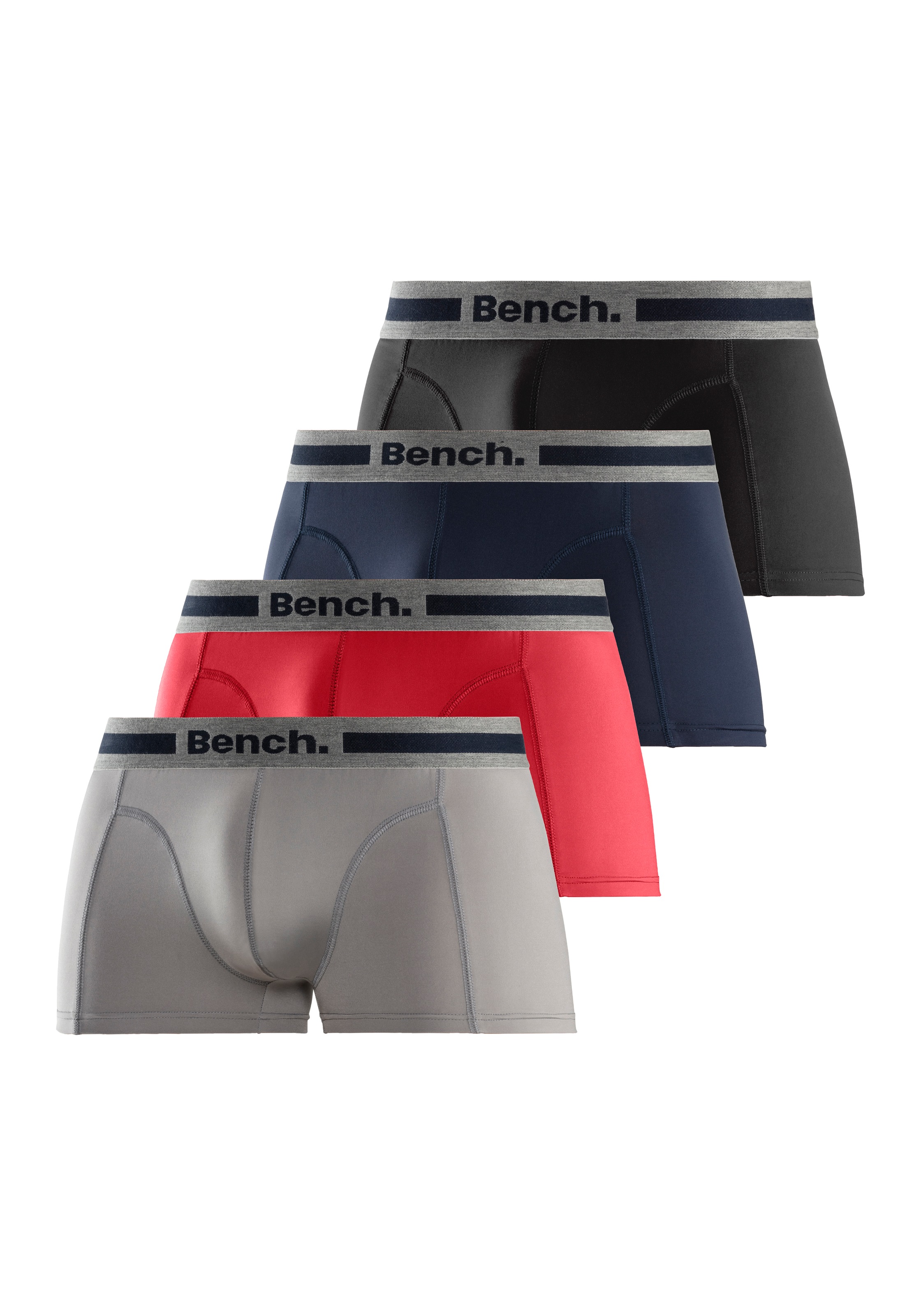 Bench. Funktionsboxer »Boxershorts für Herren«, (Packung, 4 St.), Unterhosen aus Microfaser