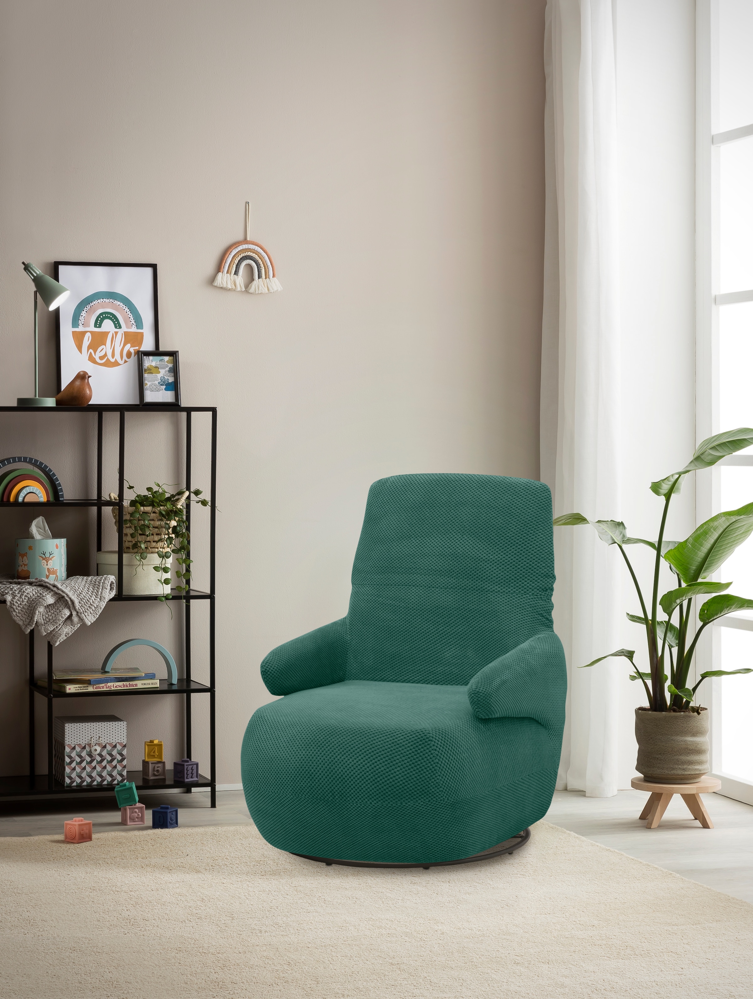 DOMO collection Sessel »700015 mit Rückenverstellung und Drehfunktion«, wahlweise auch mit Wippfunktion, Drehsessel