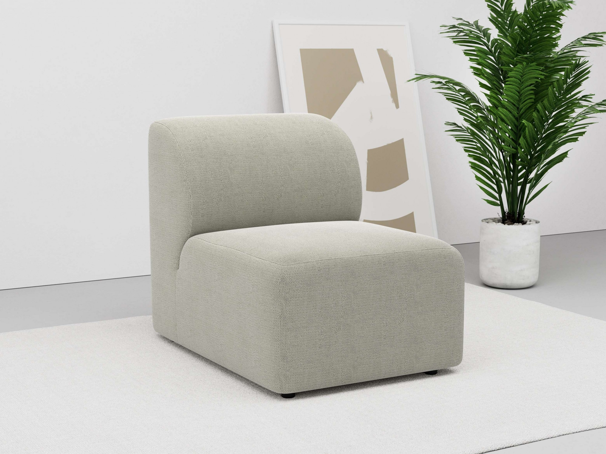 Sofa-Mittelelement »Floria«, modulares Sofa, in trendigen Farben, mit...