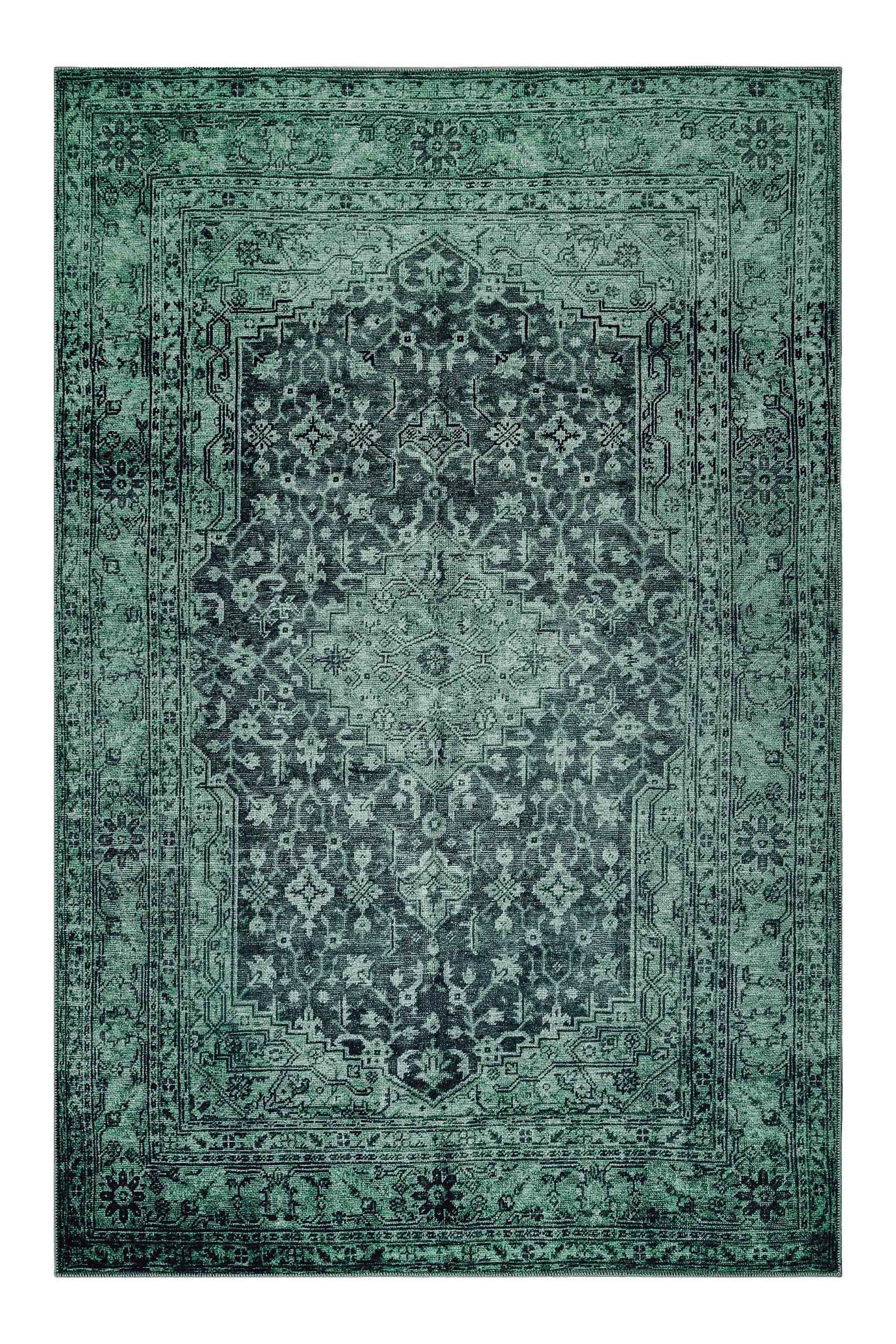 Wecon home Teppich »2nd Avenue« rechteckig 6 mm Höhe Vintage, Baumwolle, Kurzflor, Used-Look, Wohnzimmer, Schlafzimmer