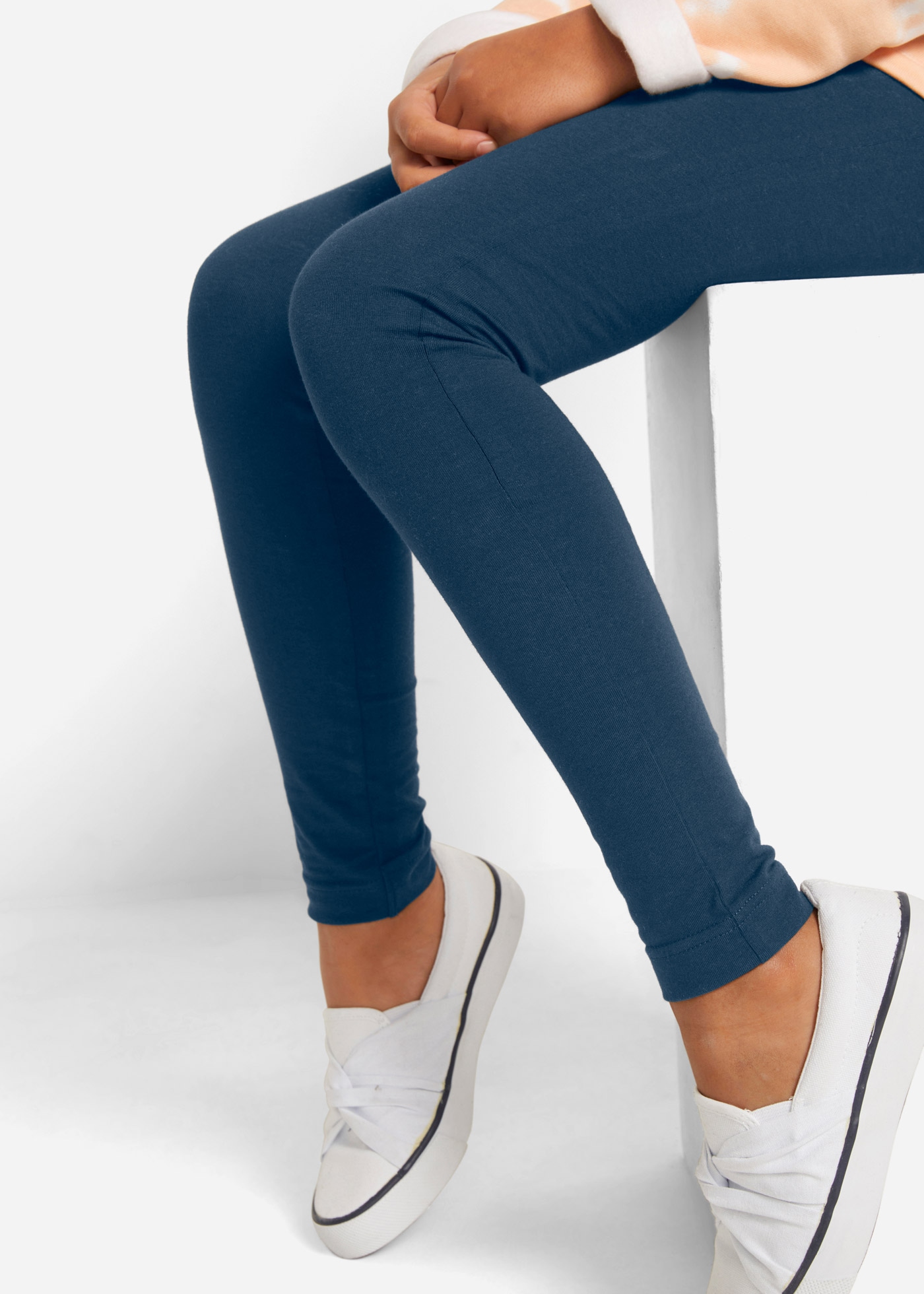 bonprix Leggings  aus Baumwolle und Elasthan, skinny fit Passform, Casual Stil