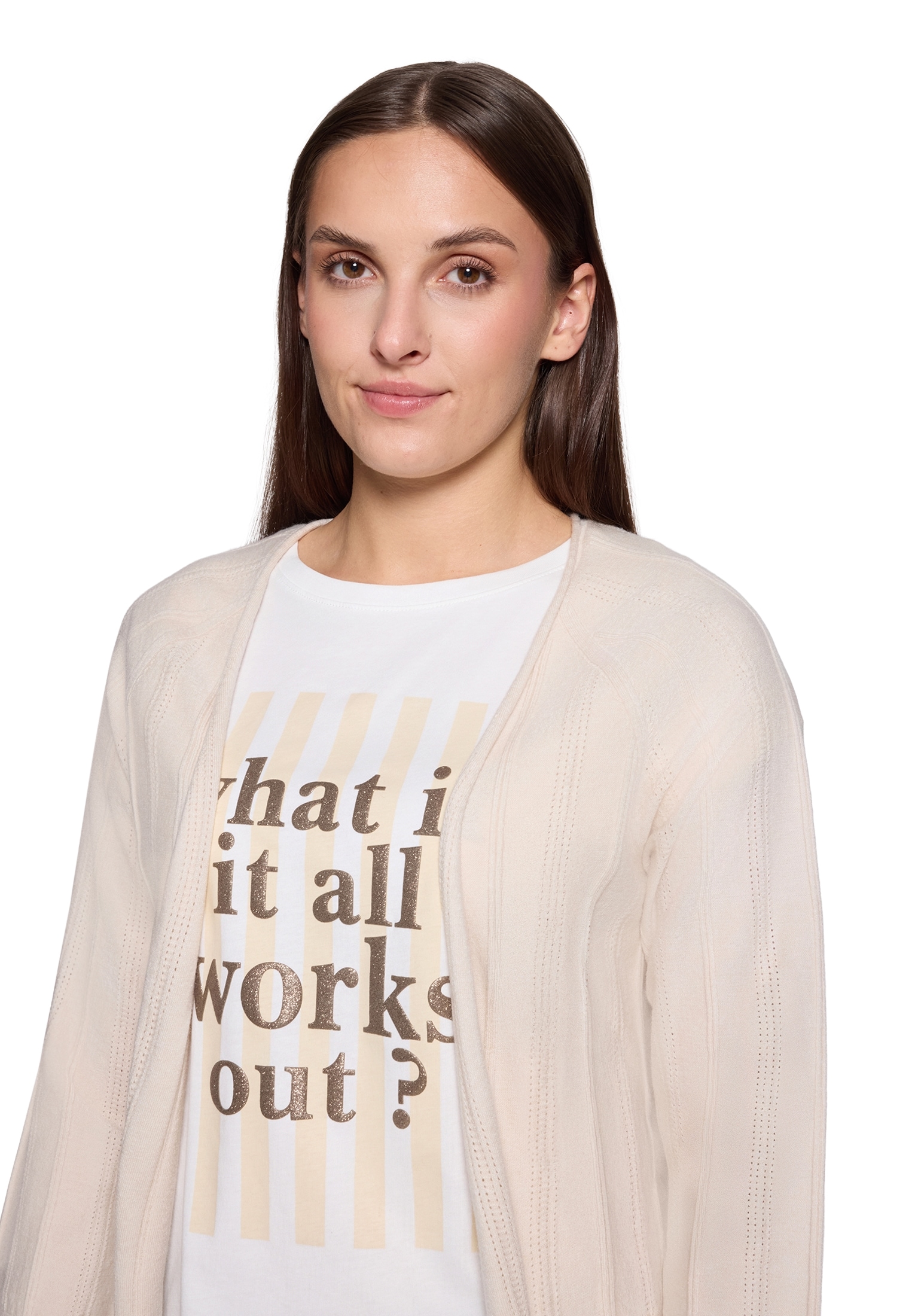 Cartoon Cardigan »Strick-Cardigan mit Rundhalsausschnitt«