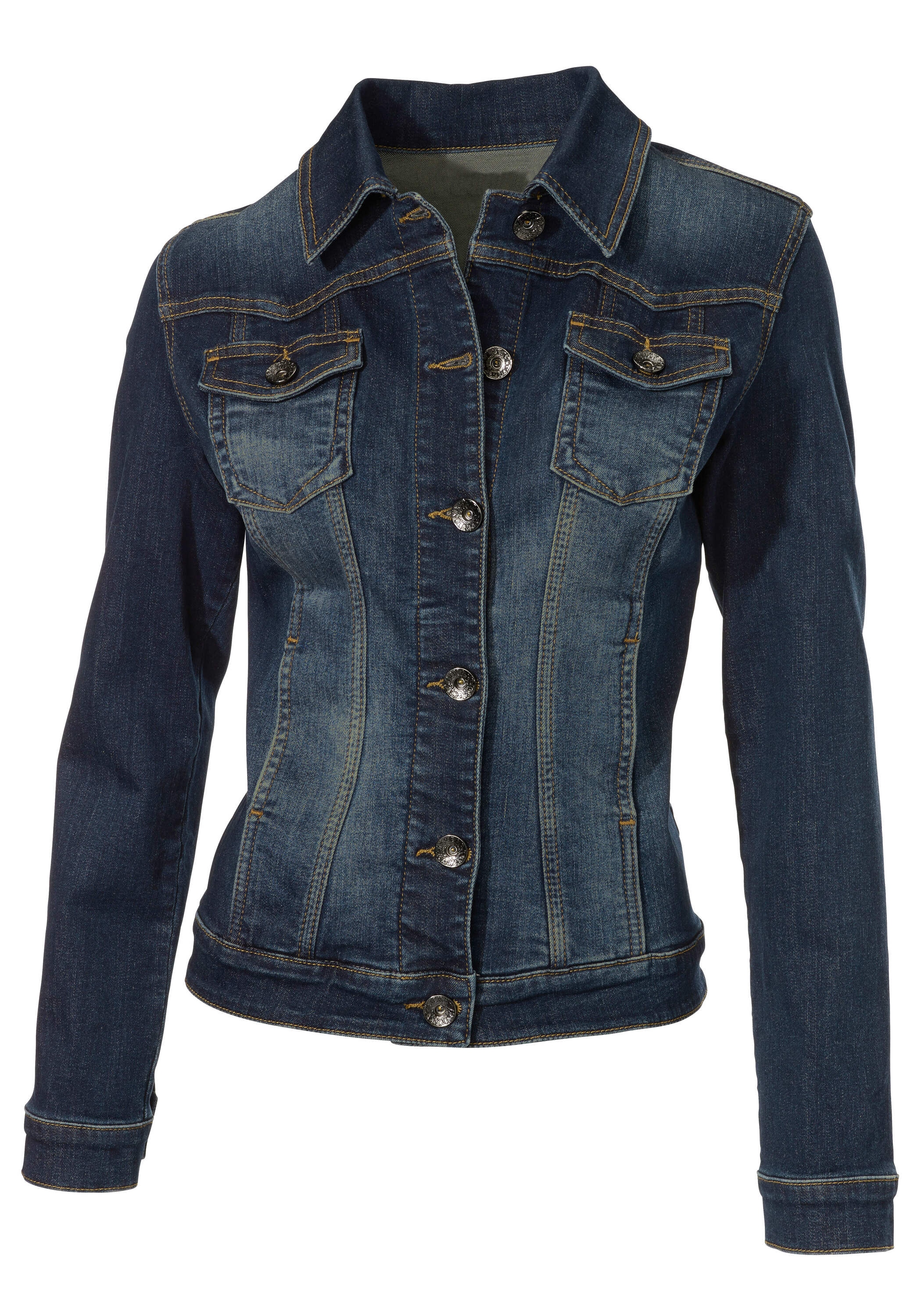 heine Jackenblazer »Jeans-Jacke Jeansjacke in Used-Waschung«