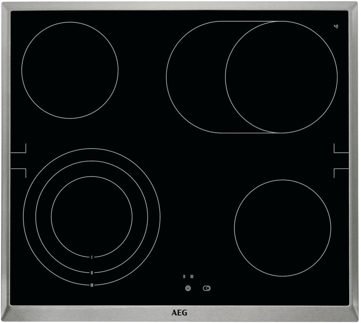 AEG Elektro-Herd-Set Serie 5000 »HH24HSPM«, Pyrolyse-Selbstreinigung, Edelstahl Design