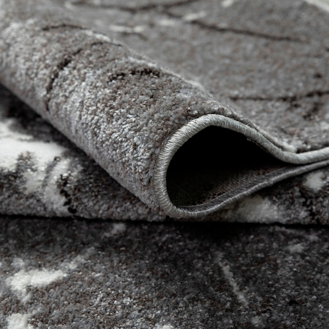 my home Teppich »Tjara«, rechteckig, 9 mm Höhe, Marmor-Design, mit besonders weichem Flor, Kurzflor, dichte Qualität