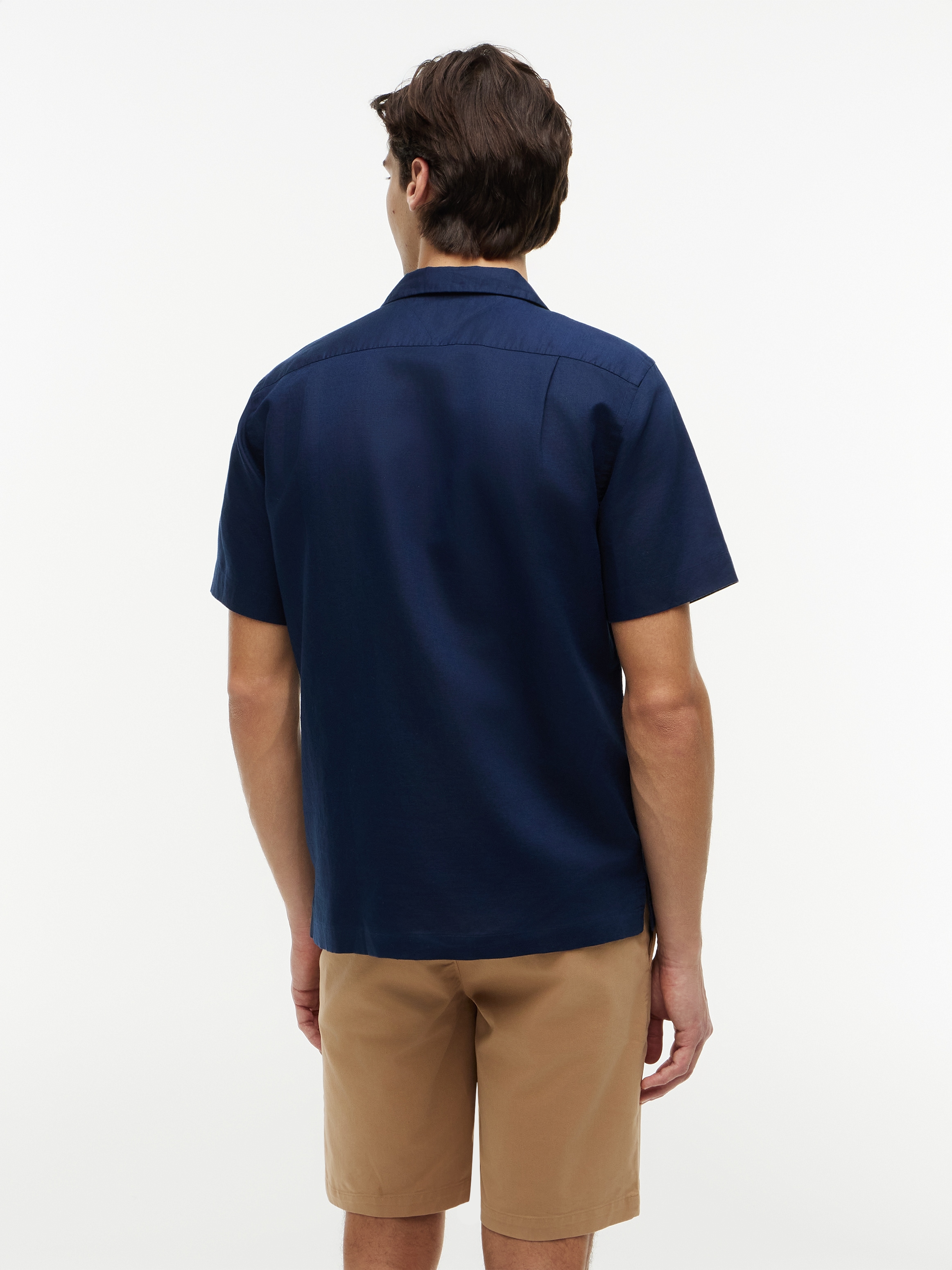 Tommy Hilfiger Kurzarmhemd »LINEN BLEND SOLID SS RF SHT«