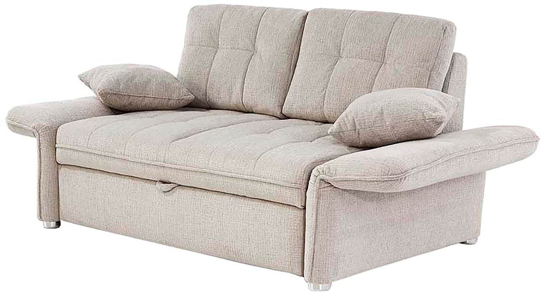 Jockenhöfer Gruppe Schlafsofa »Leon, B: 147 - 187 cm, Liegefl. 120 - 160x200 cm, Breite wählbar« mit Bettfunktion & Zierkissen, in 3 Breiten
