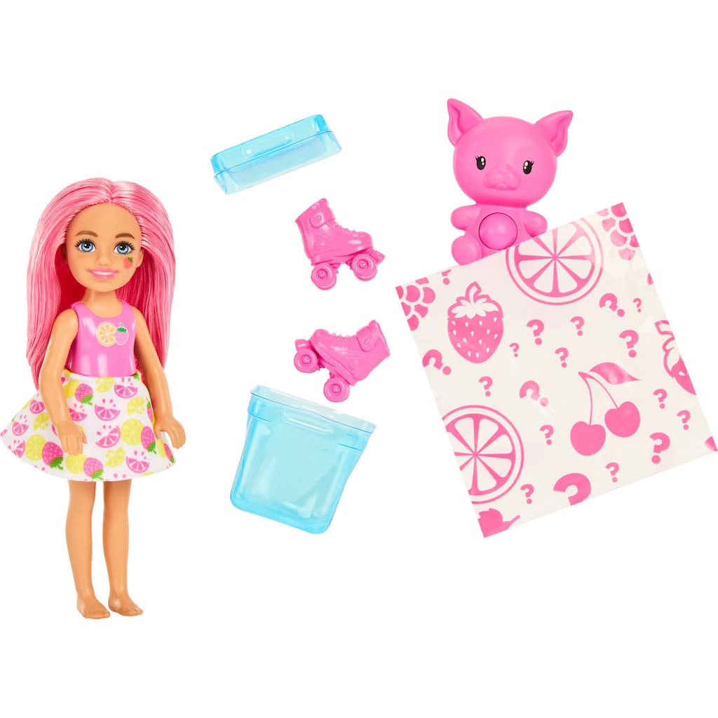 Barbie Anziehpuppe »Pop Reveal kleine Chelsea-Puppe der Fruit Serie«, mit 5 Überraschungen