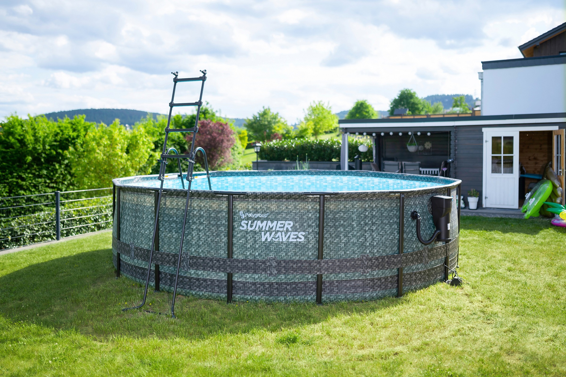 SummerWaves Framepool »Elite«, (Set, 8 tlg.), ØxH: 488x122 cm