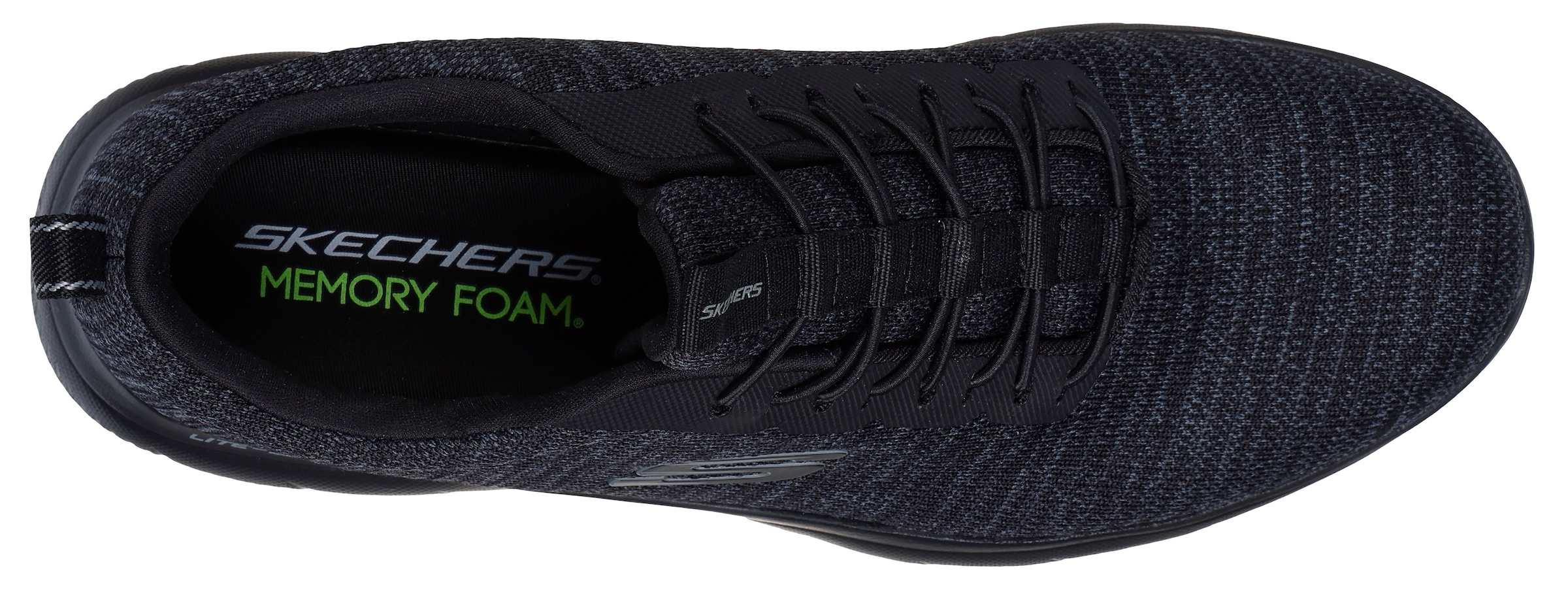 Skechers Slip-On Sneaker »SUMMITS-«  , Slipper, Freizeitschuh, Halbschuh mit Elastic Schnürsenkel