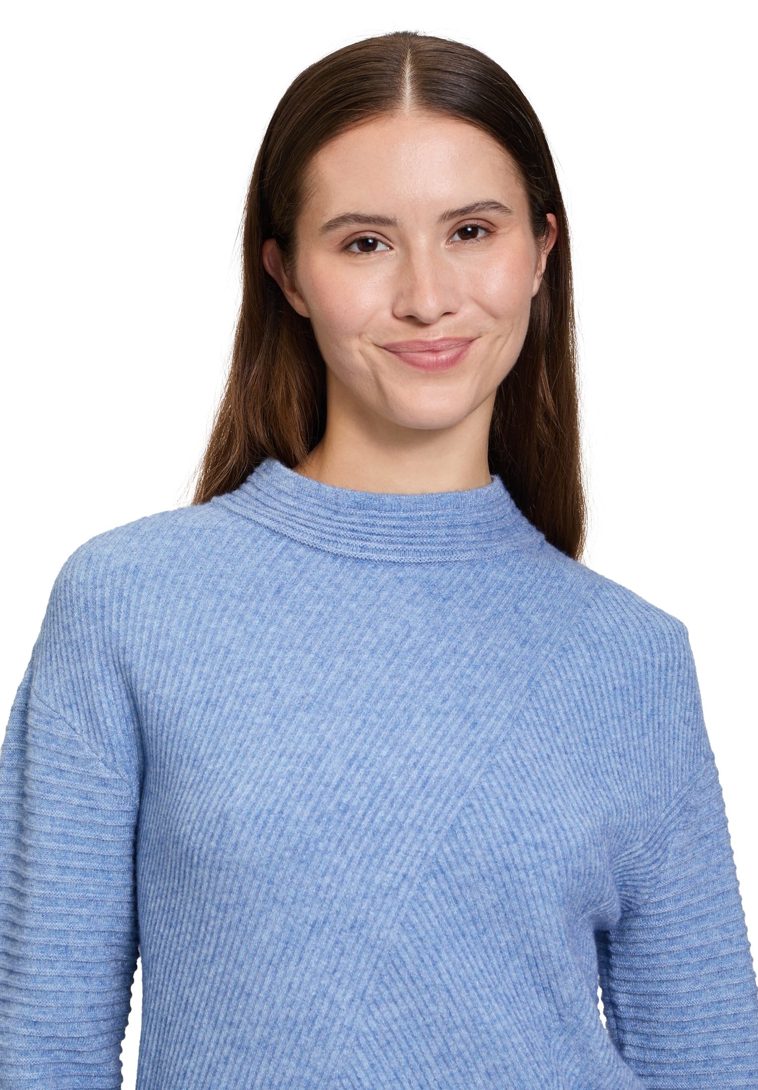 Betty Barclay Rundhalspullover »Basic-Strickpullover mit Rippenstruktur«