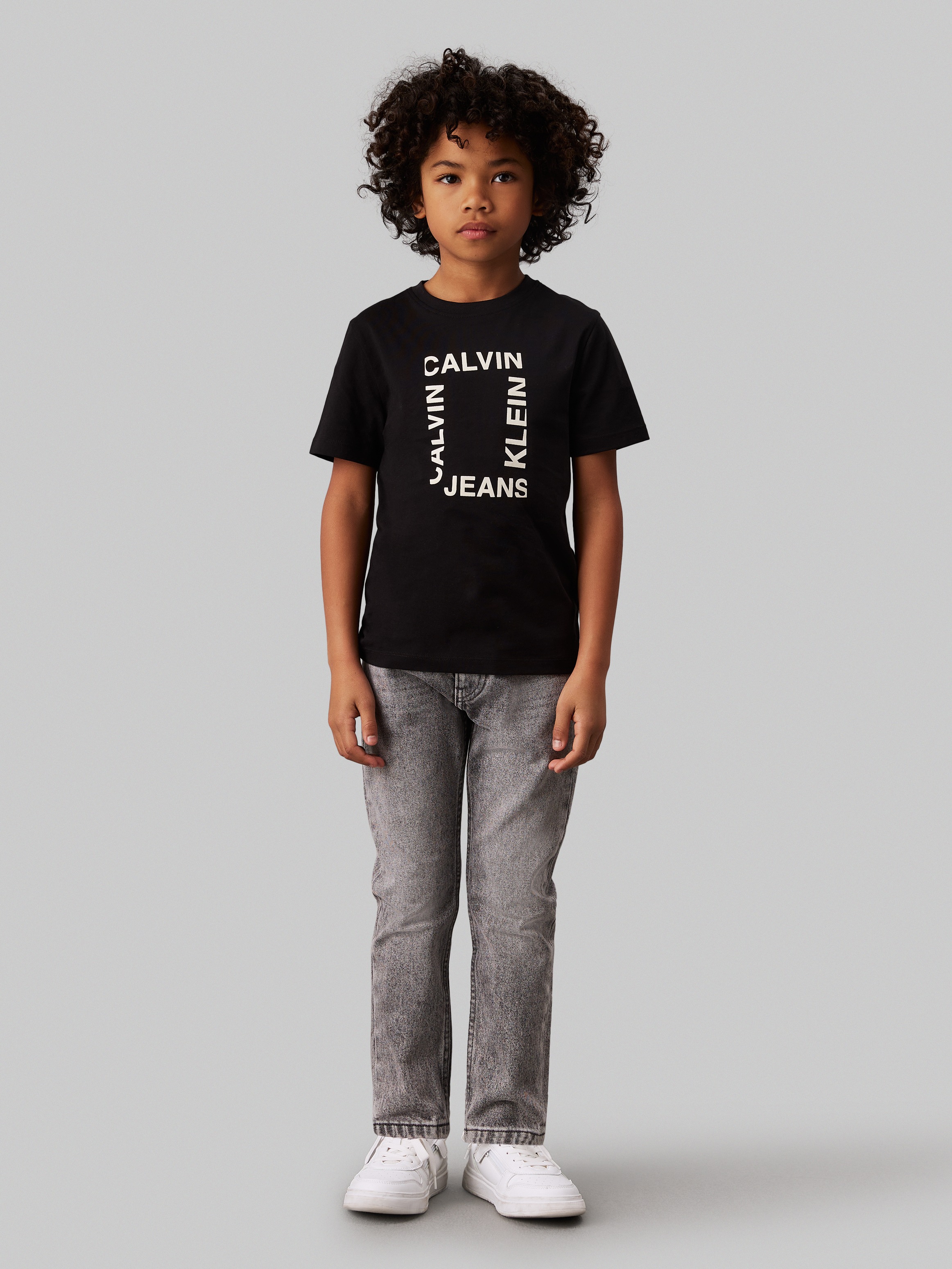 Calvin Klein Jeans T-Shirt »MAXI HERO FLOCK LOGO T-SHIRT«, für Kinder bis 16 Jahre