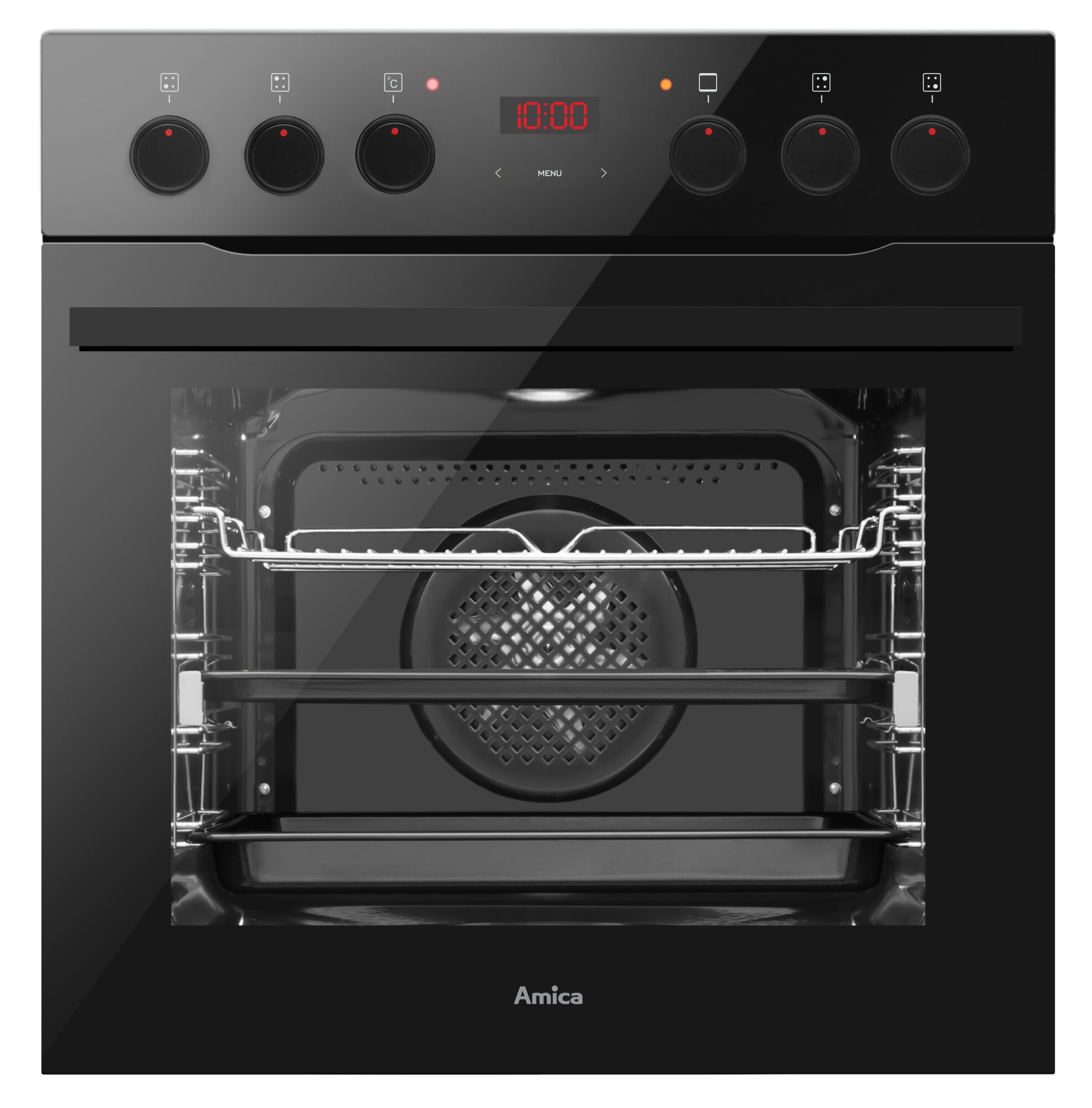 Amica Elektro-Herd-Set Fusion Design »EHCX 933 200 S« mit 1-fach-Teleskopauszug Steam Clean Set, 1 Stk. tlg.