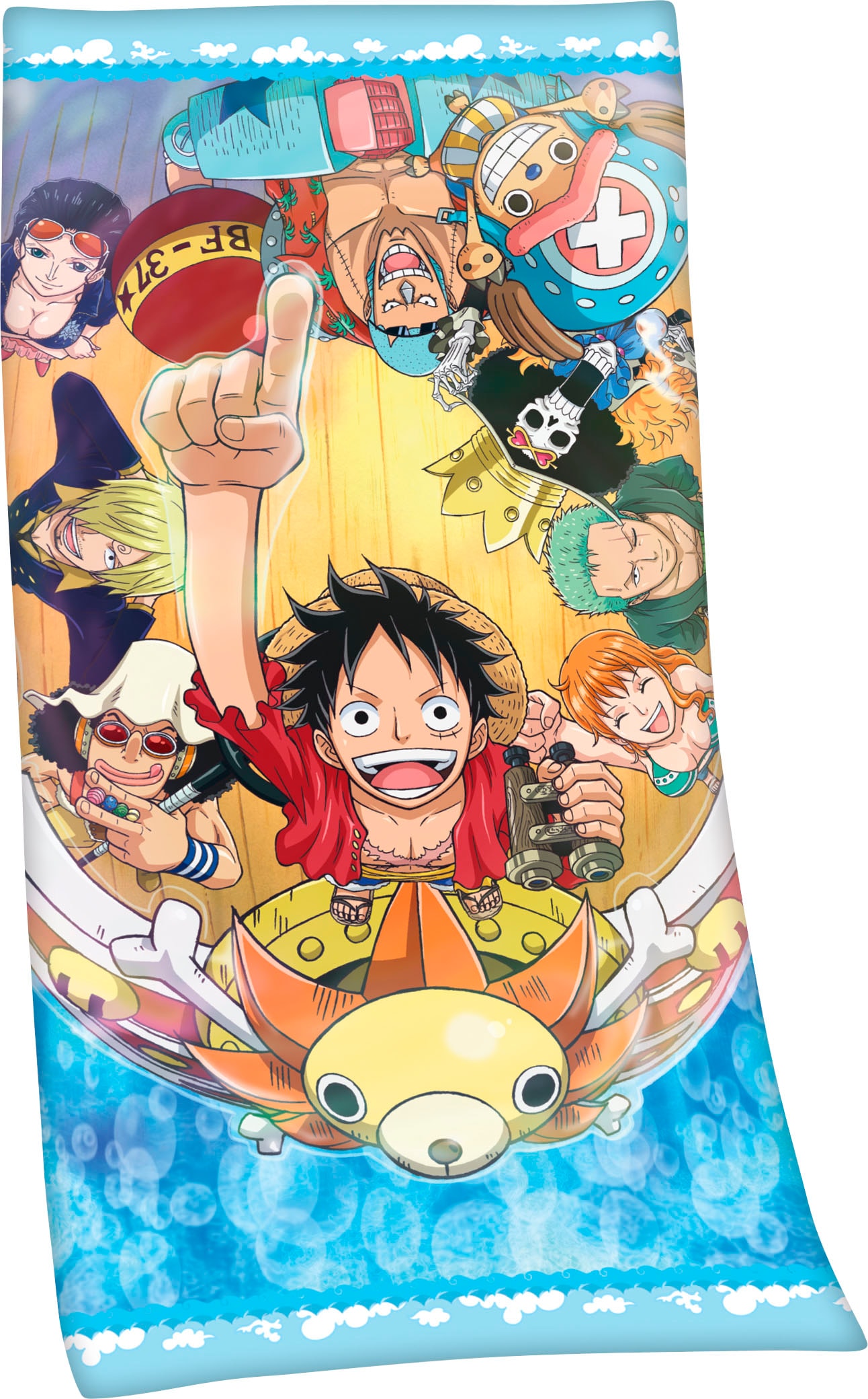 Badetuch »One Piece«, (1 St., Badetuch 75 x 150 cm), hochfarbig bedruckt