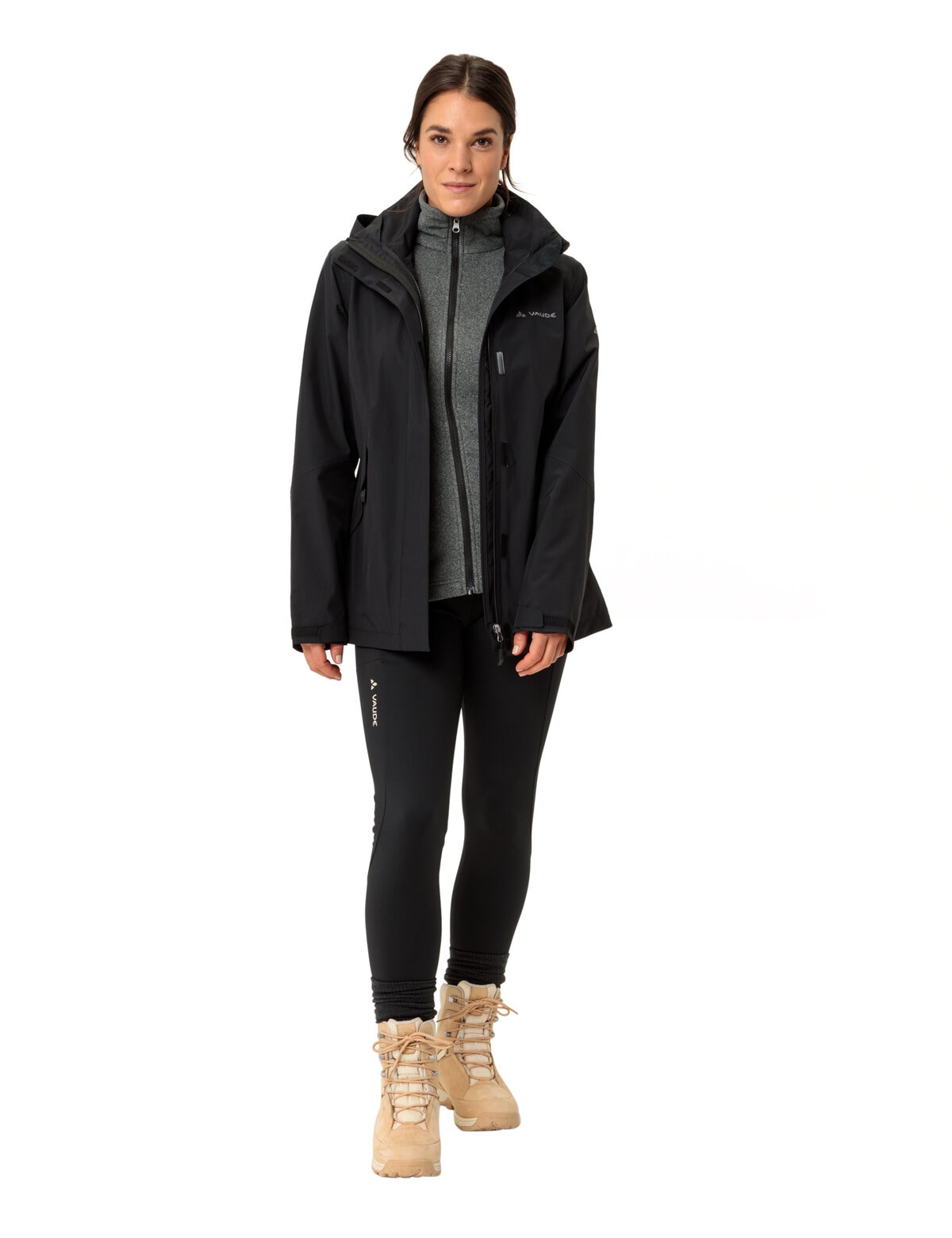 VAUDE 3-in-1-Funktionsjacke »WOMEN'S ROSEMOOR 3IN1 JACKET II« 2 Stk. tlg. Wasserdicht,Winterjacke Damen