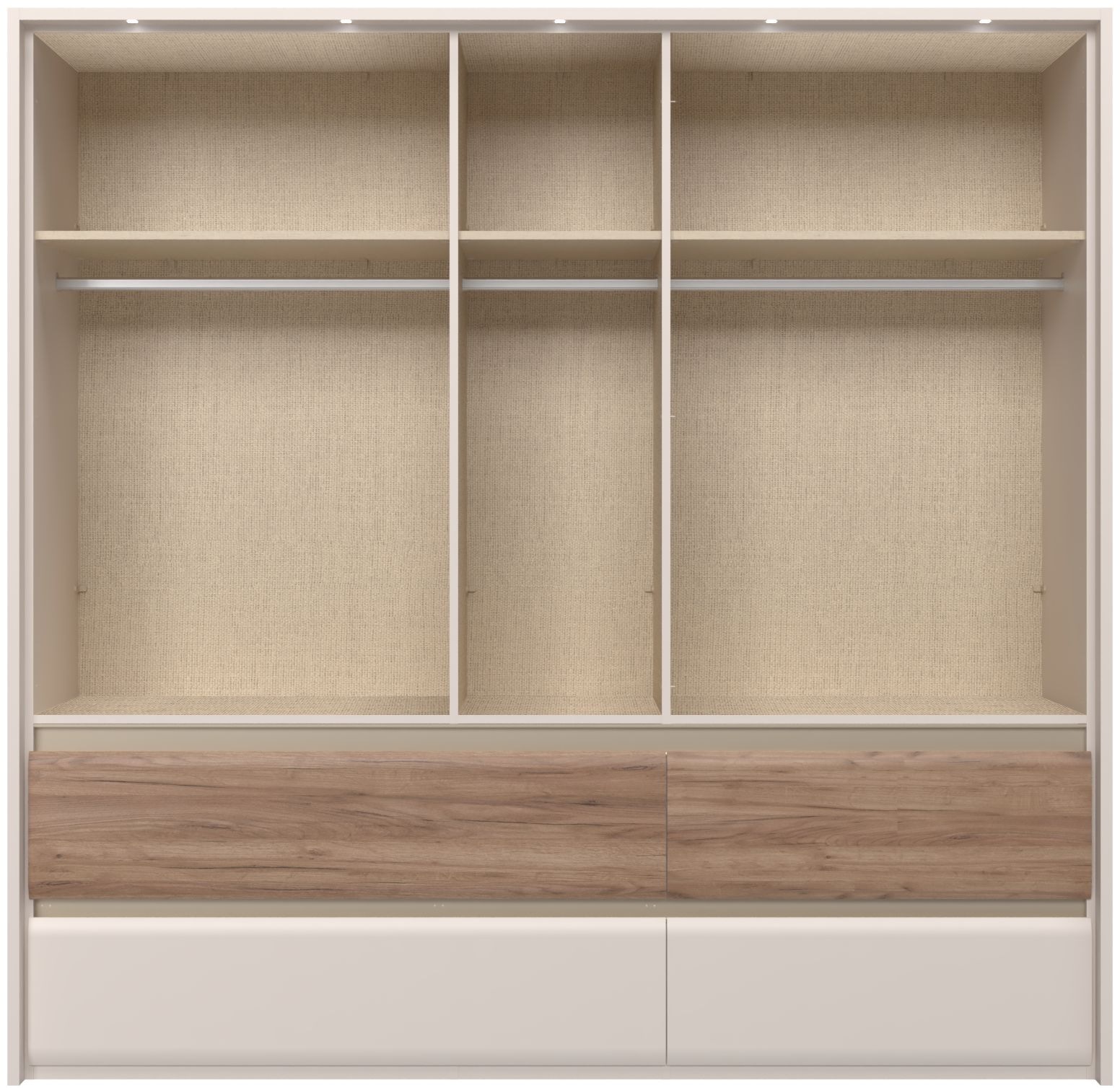 Places of Style Kleiderschrank »Invictus«, UV lackiert, mit LED Beleuchtung, Soft-Close Funktion