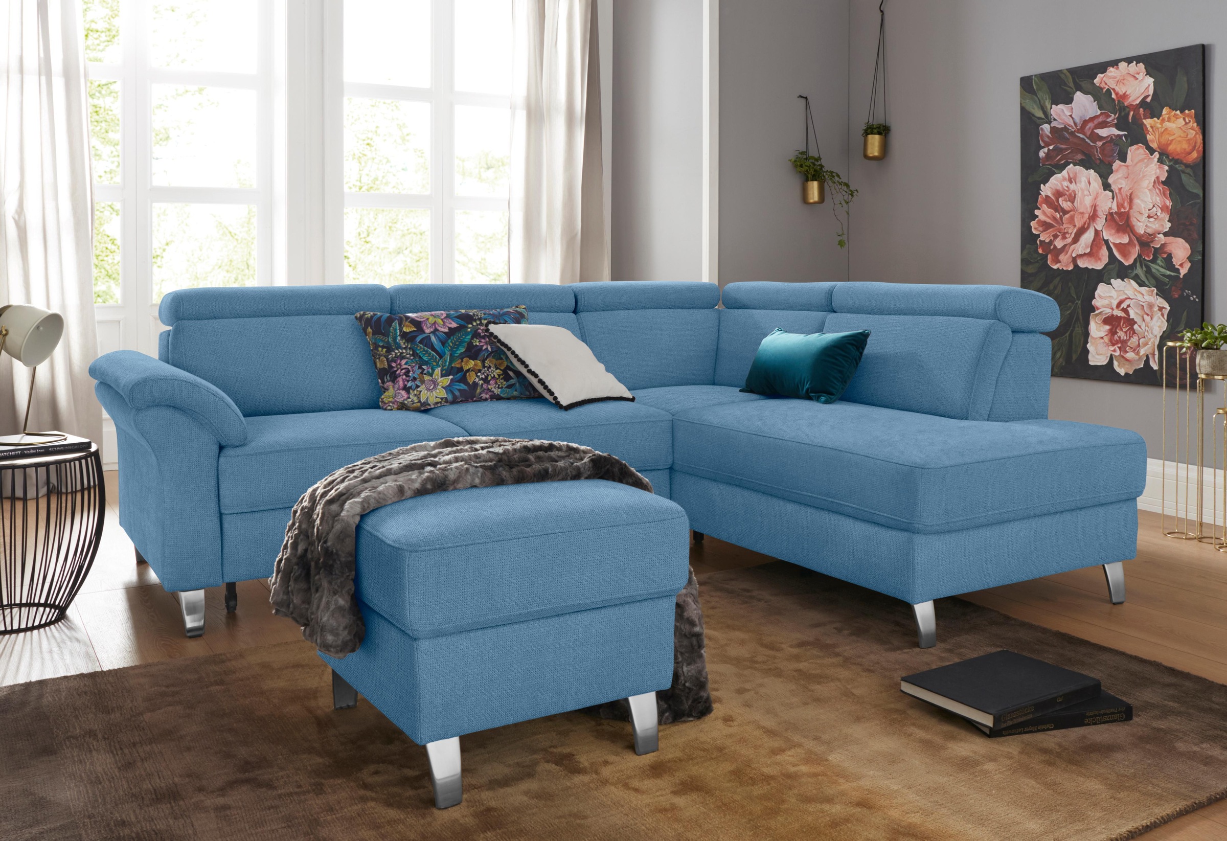 sit&more Ecksofa, inklusive Kopfteilverstellung, wahlweise mit Bettfunktion und Bettkasten