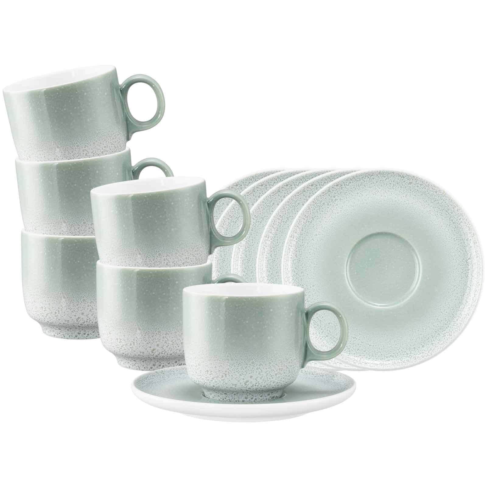 Seltmann Weiden Cappuccinotassen mit Untertassen Sento Home 300 ml 6er Set