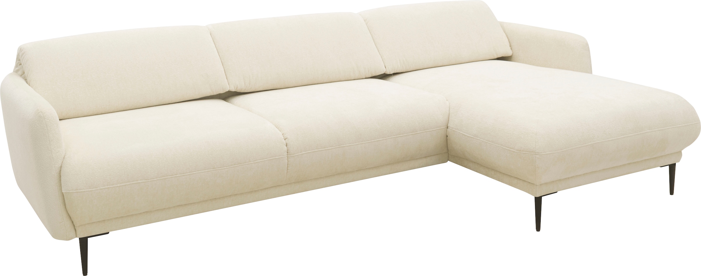 andas Ecksofa »Skovsende Sitzbreite 245 cm, Rückenlehne stufenlos hochklappbar für«, individuellen Sitzkomfort Kopfteilverstellung, L-Form