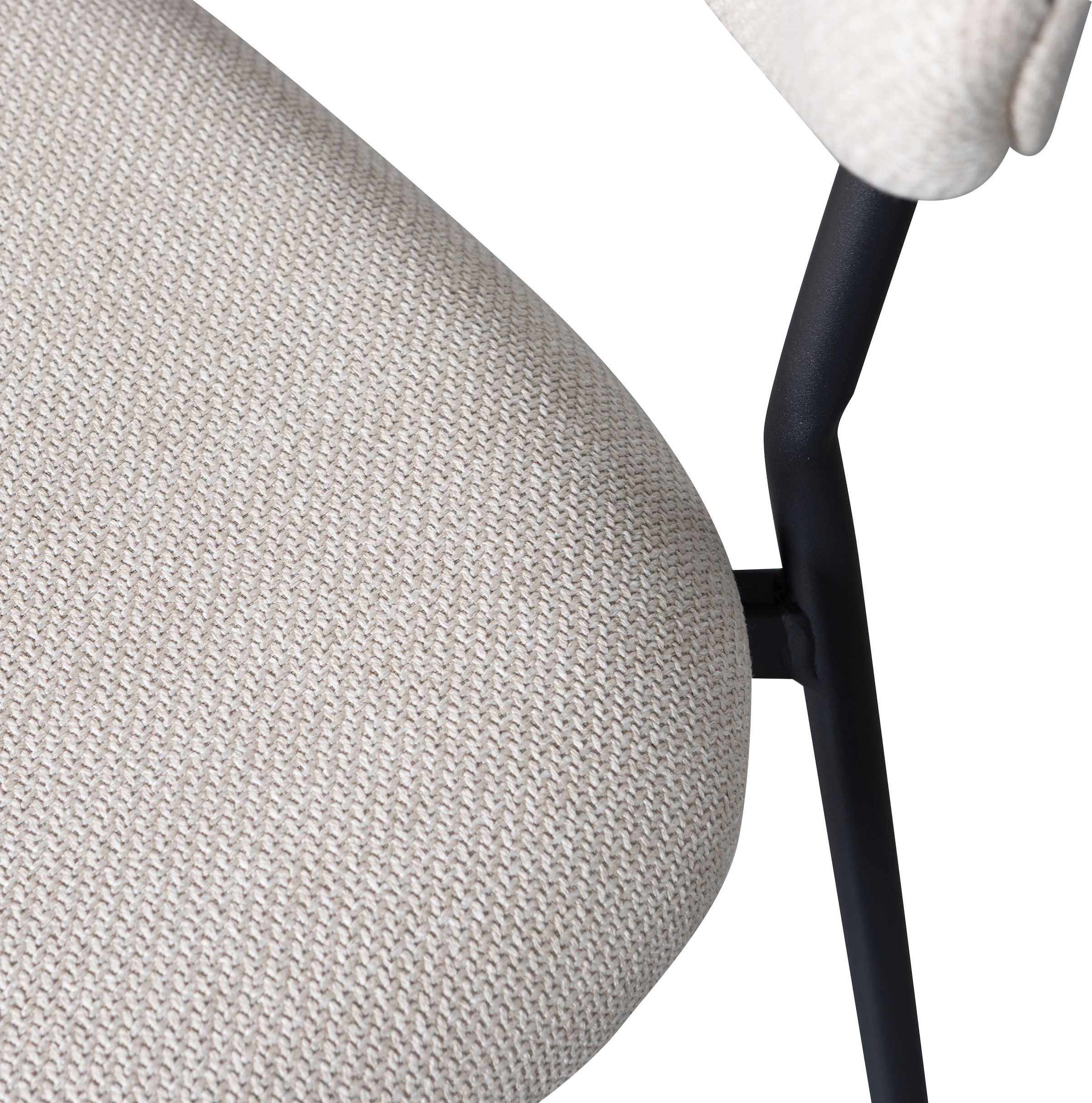 WOOOD Esszimmerstuhl »Kjeld« (Set) 2 Stk.gepolstert mit gewebten Stoff, Höhe 79 cm