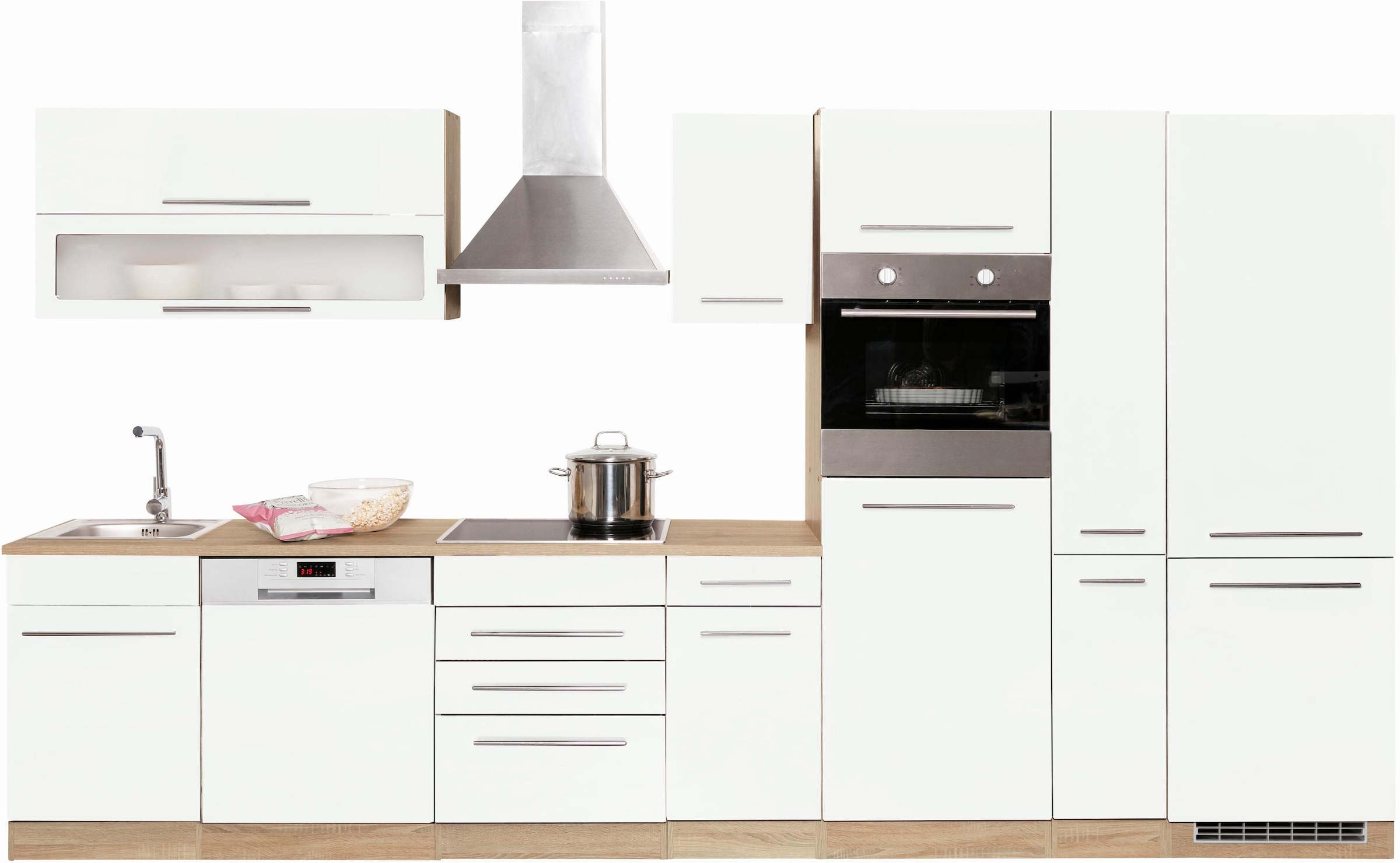 KOCHSTATION Küchenzeile »KS-Eton«, ohne E-Geräte, Breite 360 cm