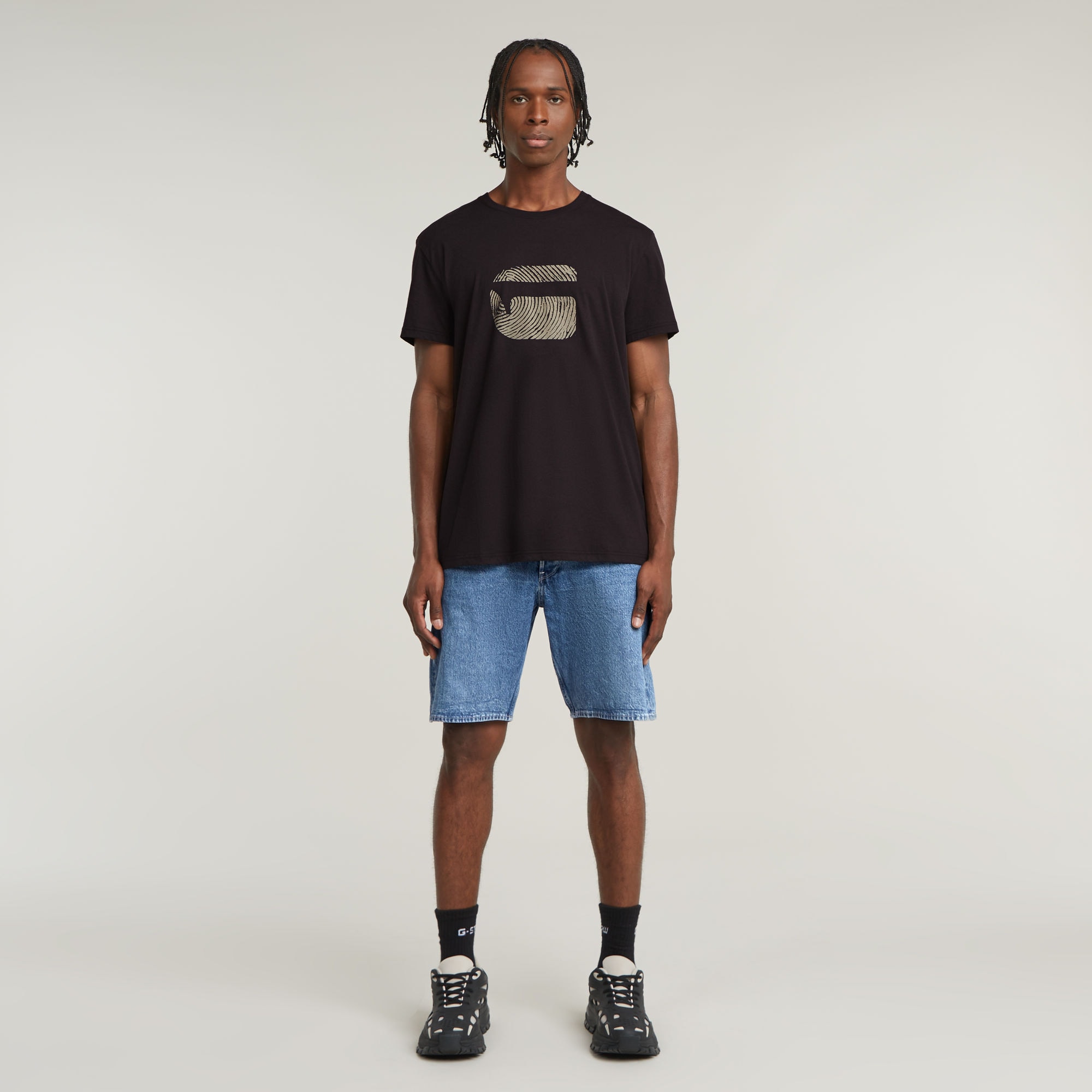 G-STAR T-Shirt »Finger Print Burger«, mit Grafikprint