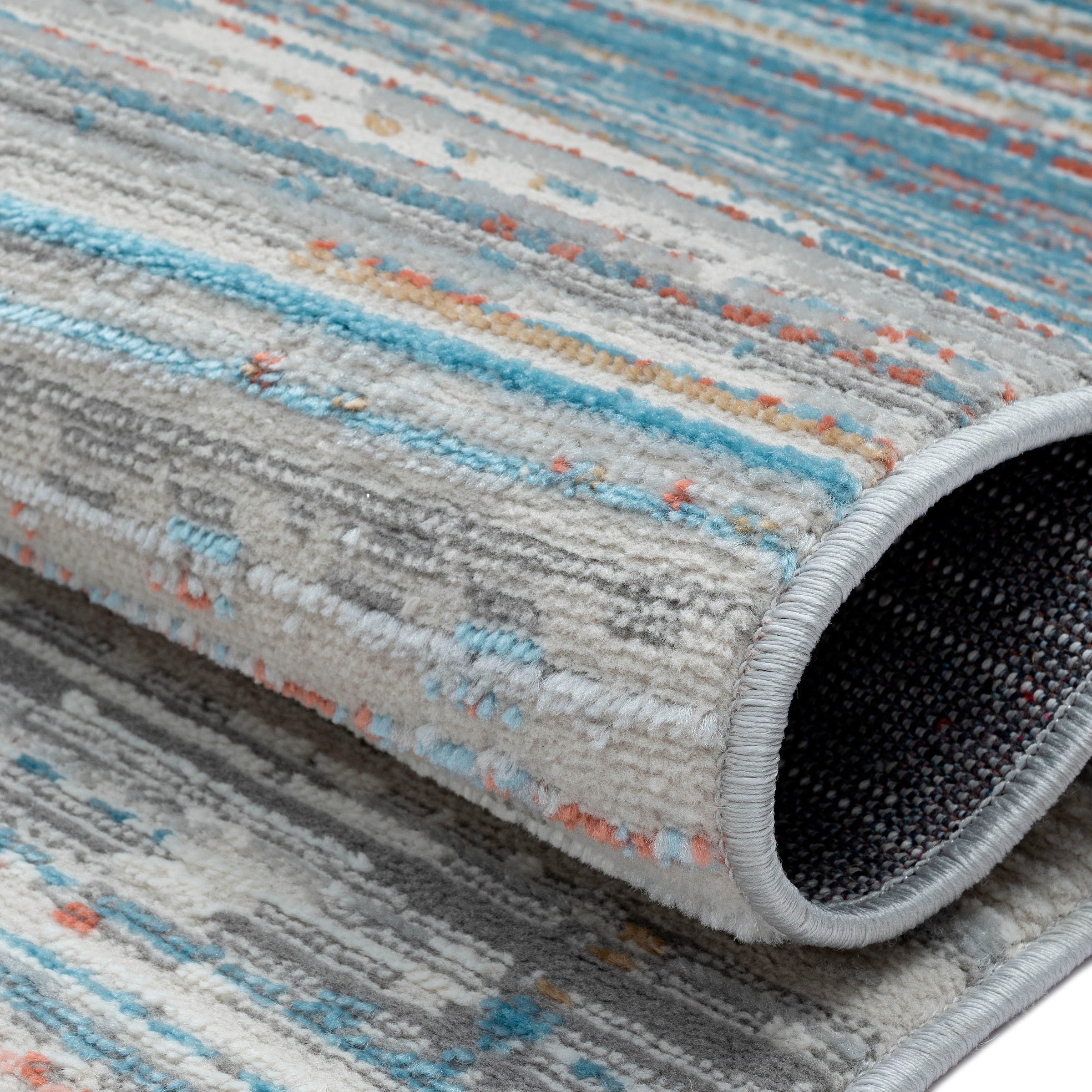 OTTO home Teppich »Ziven« rechteckig 8 mm Höhe Kurzflor, modern bunt pflegeleicht, Hoch Tief, Wohnzimmer