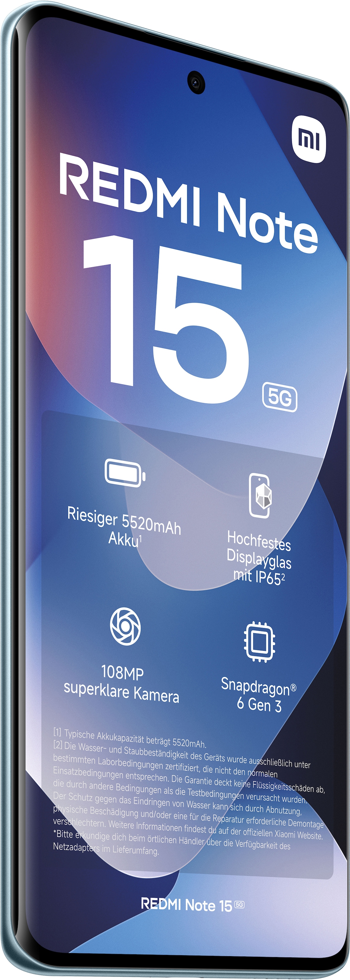 Xiaomi Smartphone »Redmi Note 15 5G 6+128« Glacier Blue