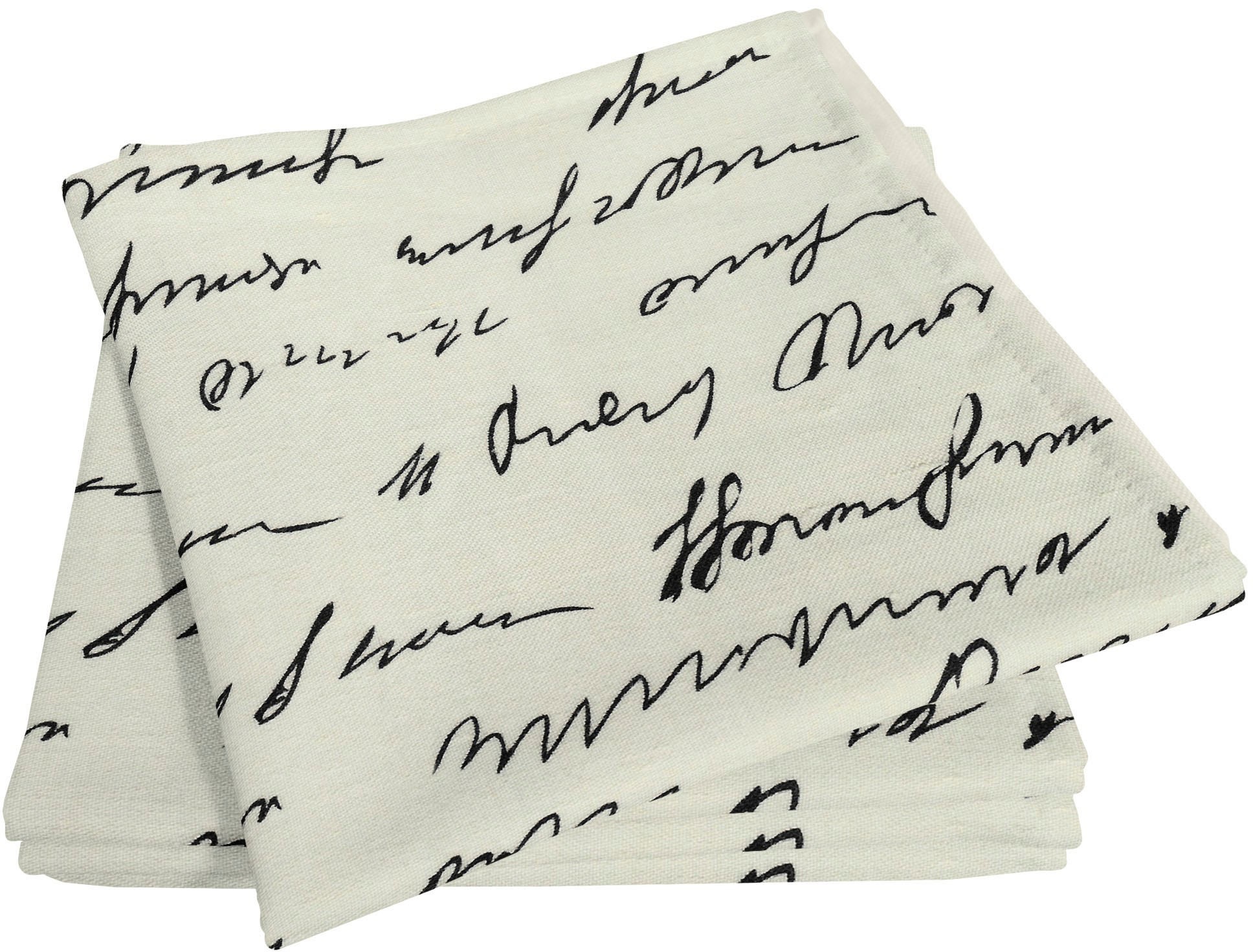 Adam Stoffserviette "Scribble" aus Bio-Baumwolle,Made in Germany