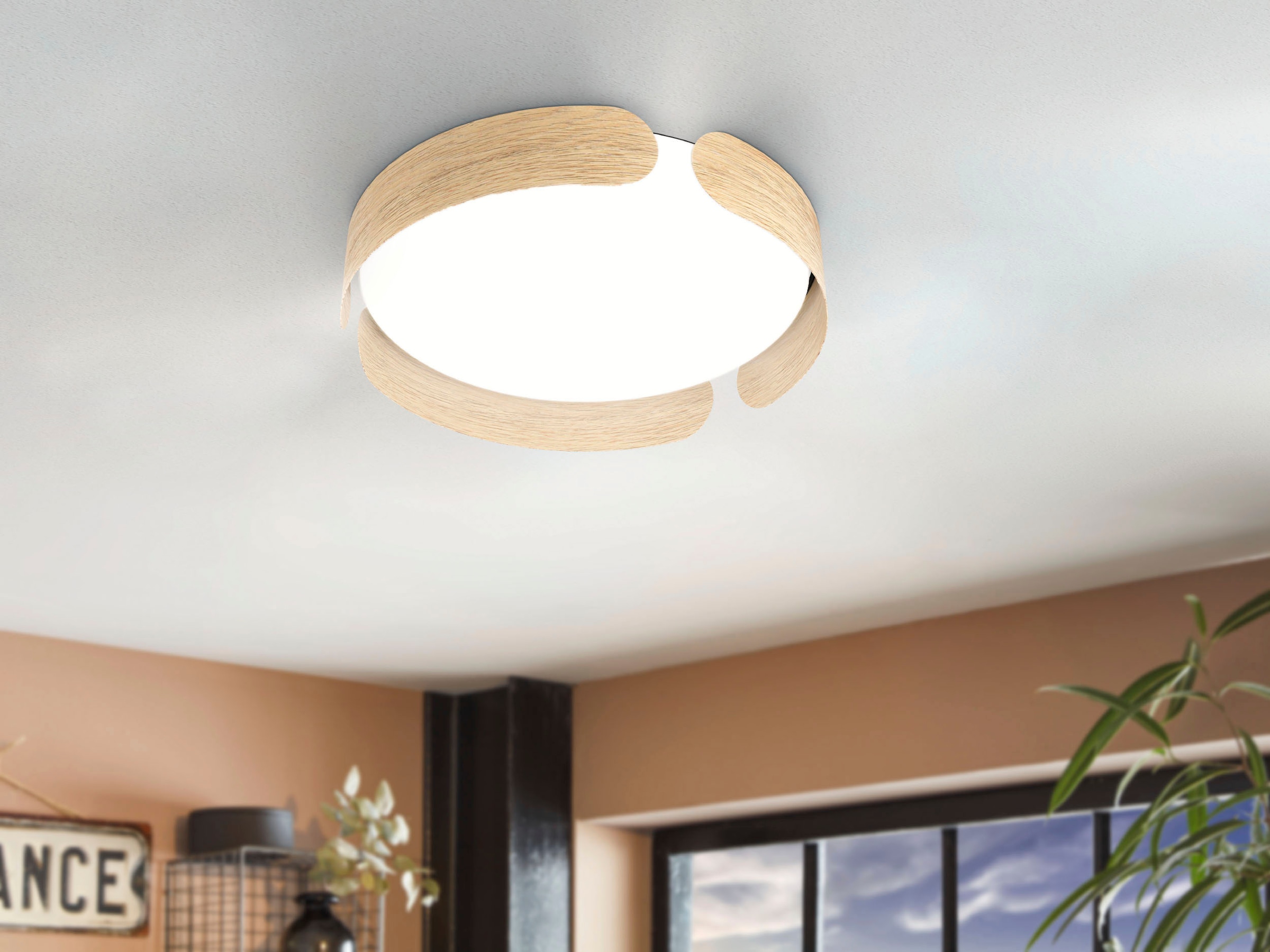 Garantie Lampe XXL »VALCASOTTO«, Decke LED | Schlafzimmerlampe, Deckenleuchte 3 online mit Wohnzimmerlampe, EGLO kaufen Deckenlampe, Jahren
