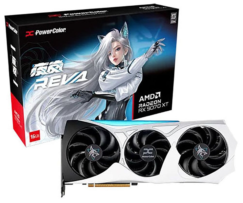 PowerColor Grafikkarte "RX 9070 XT Hellhound REVA 16GB" 16 GB GDDR6