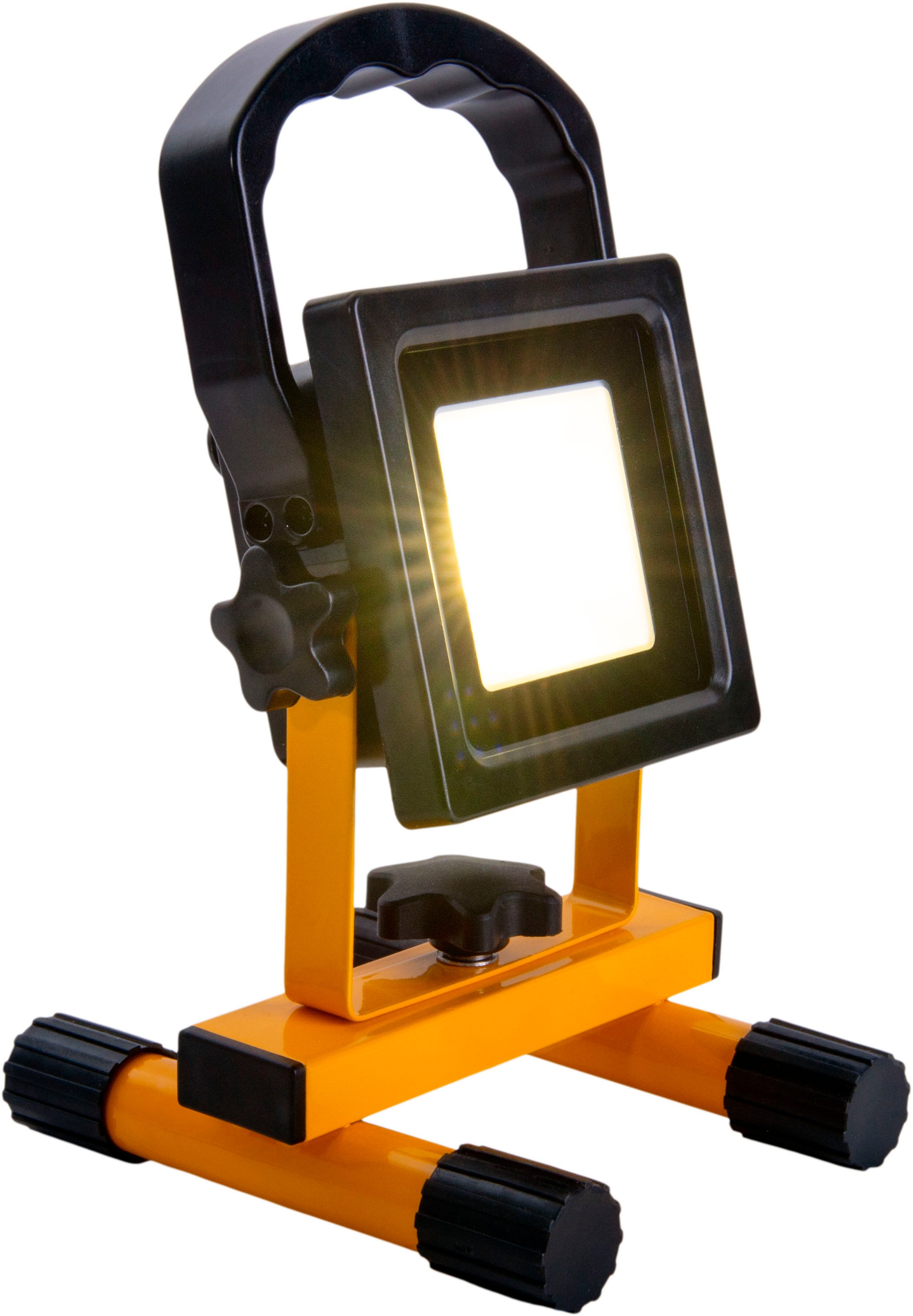 näve Baustrahler »PABLO Akku Arbeitsscheinwerfer«, Leuchtmittel LED-Modul | LED fest integriert, Arbeitsleuchte, Bauscheinwerfer für Werkstatt, Baustelle und Keller