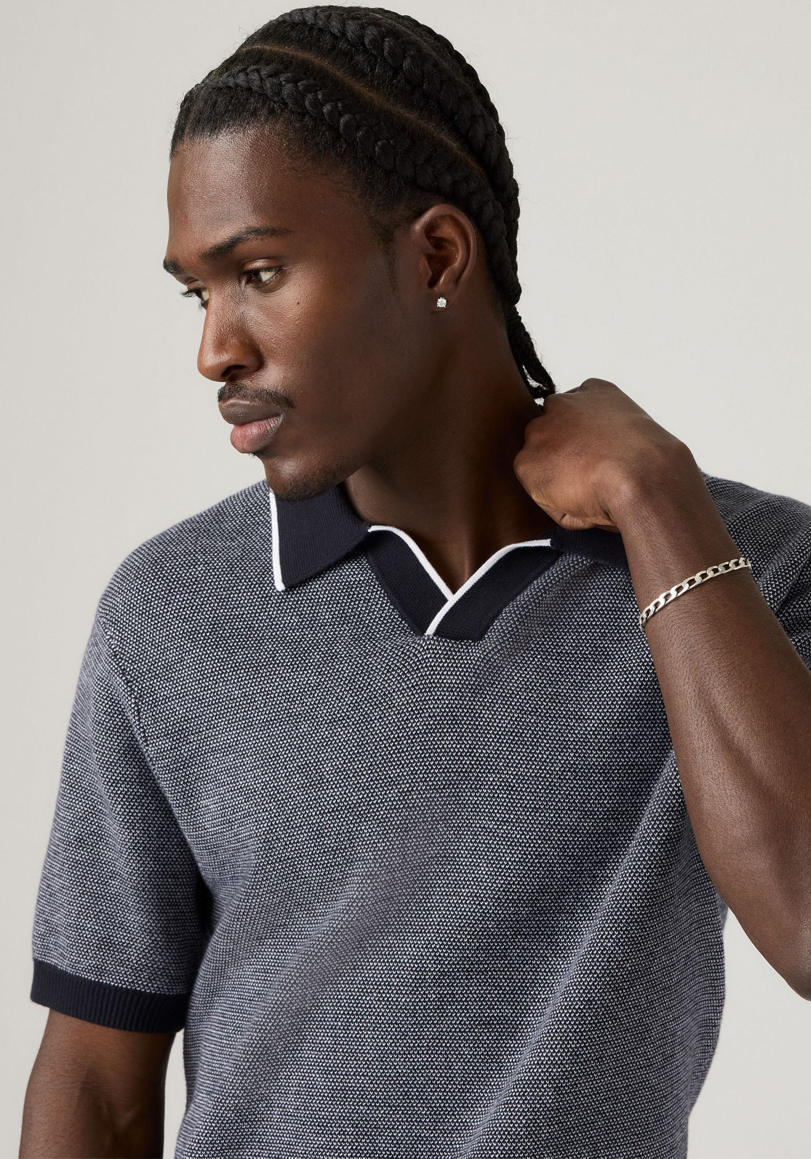 Levi's® Poloshirt »LV POLO SKIPPER KNIT MULTI-COLOR«, Kragen ohne Verschluss