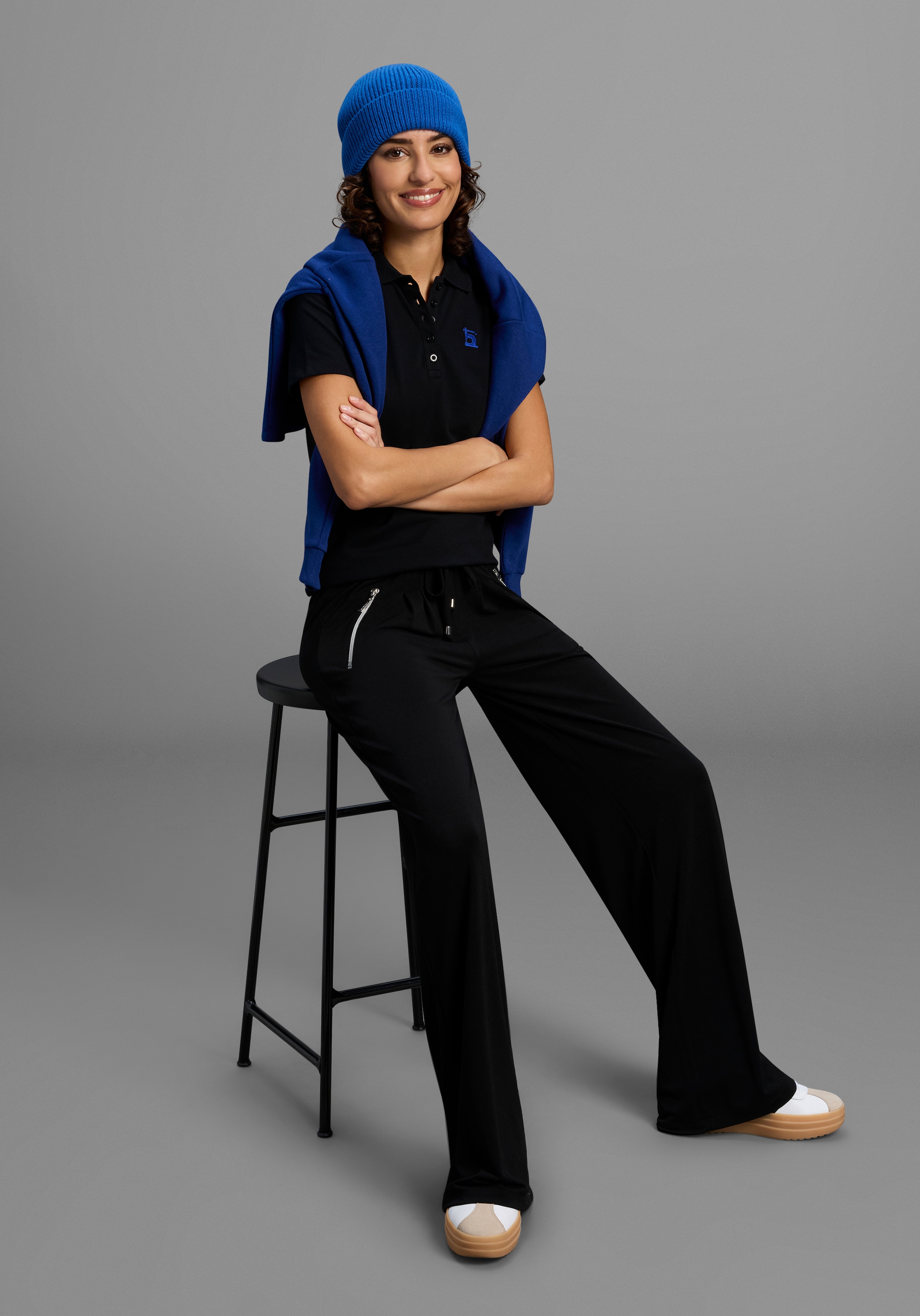 Laura Scott Jerseyhose  Bequemer Stoff mit Reißverschlusstaschen