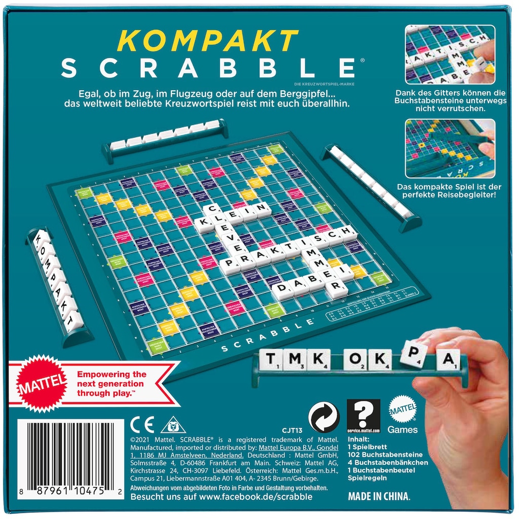 Mattel games Spiel »Scrabble Kompakt«