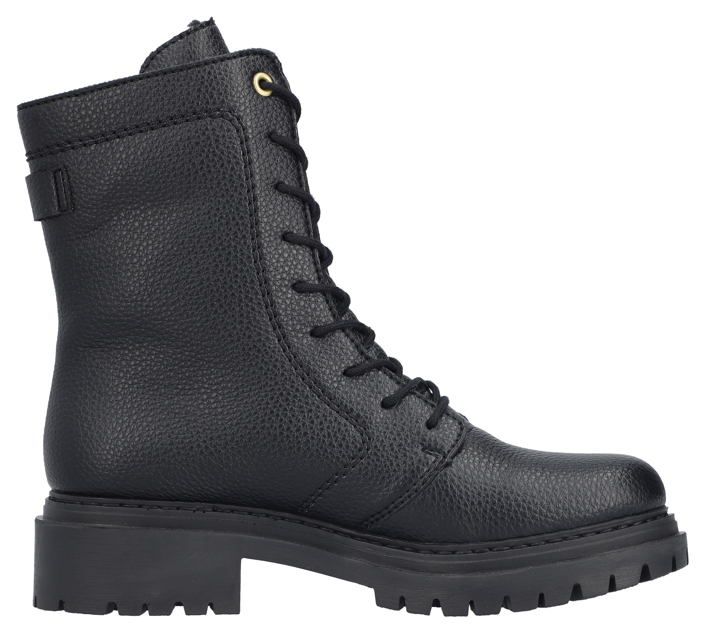 Rieker Winterstiefelette  Schnürboots, Schnürstiefelette, Blockabsatz, mit markanter Profilsohle