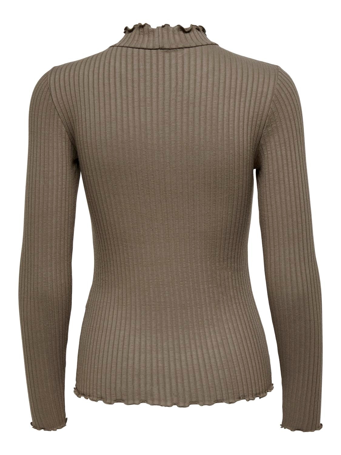 JDY Langarmbluse »JDYFRANSISKA L/S HIGHNECK TOP JRS NOOS« Viskosemischung, slim fit