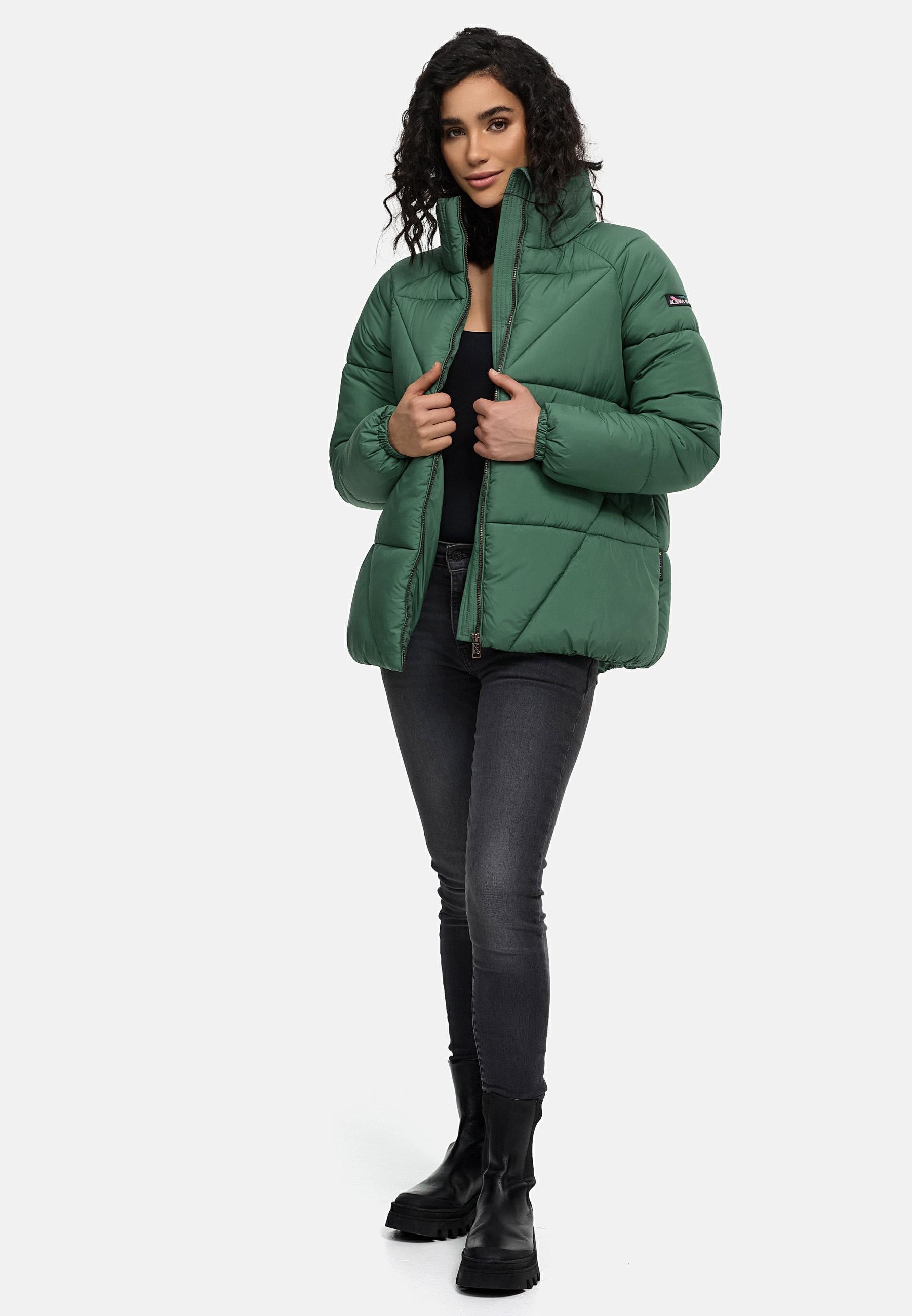 Navahoo Steppjacke »Steppjacke Schokolinaa 14«, ohne Kapuze, Winterjacke mit modischer Steppung & hohem Kragen