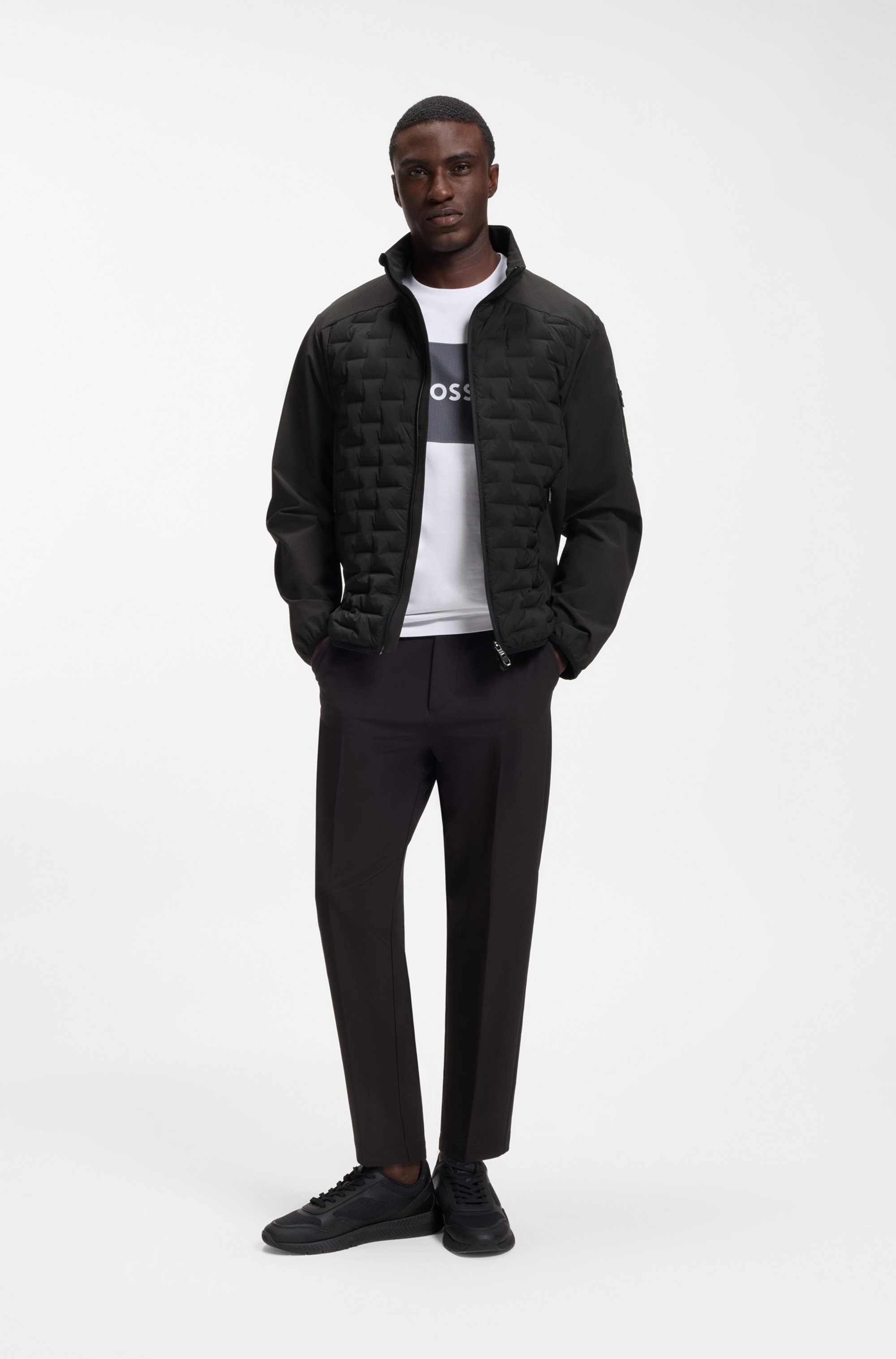 BOSS GREEN Hybridjacke »T-DownHybrid HD2« aus Bi-Stretch-Material, gefüttert