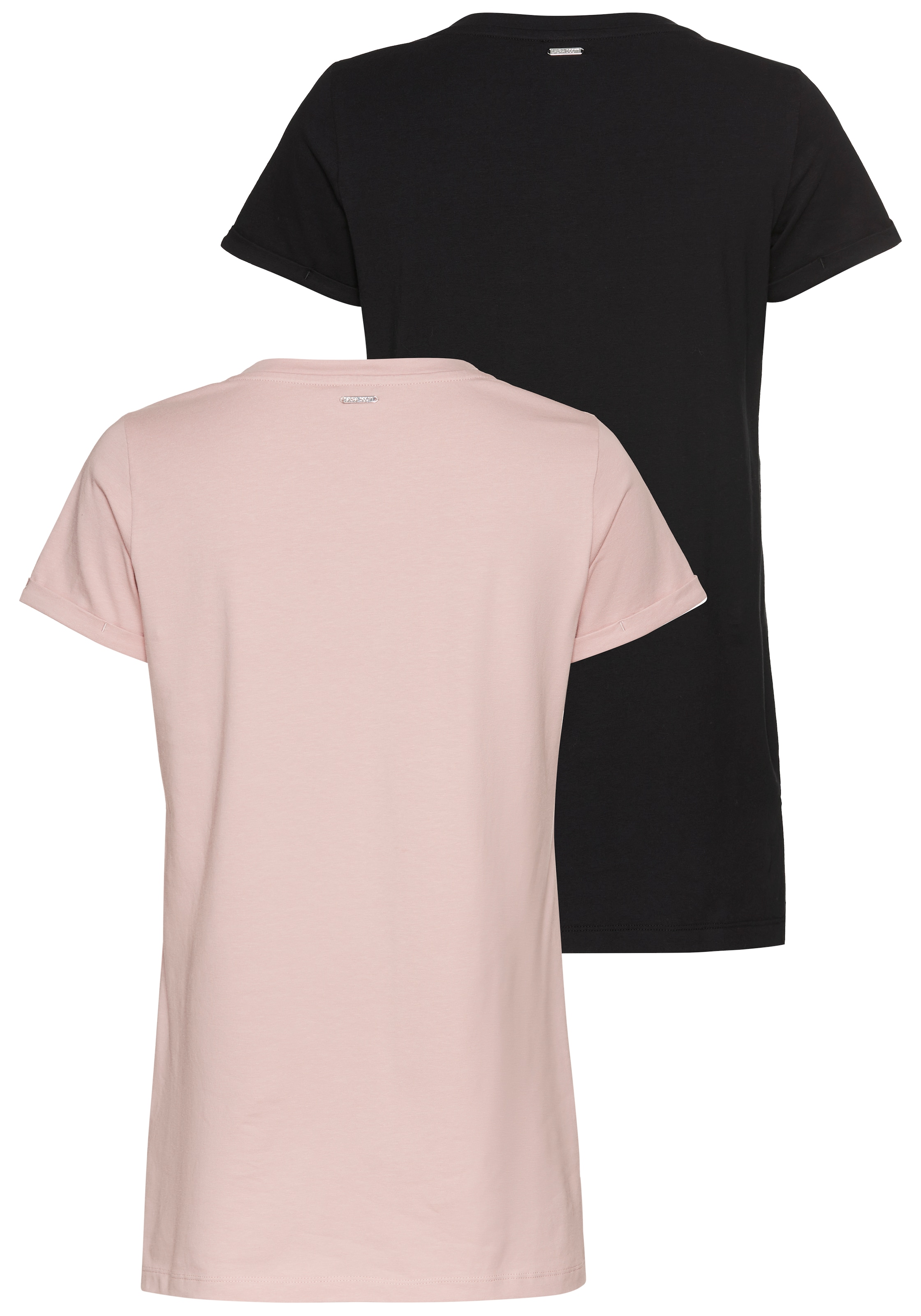 Laura Scott Longshirt, (2-er Pack), V-Ausschnitt