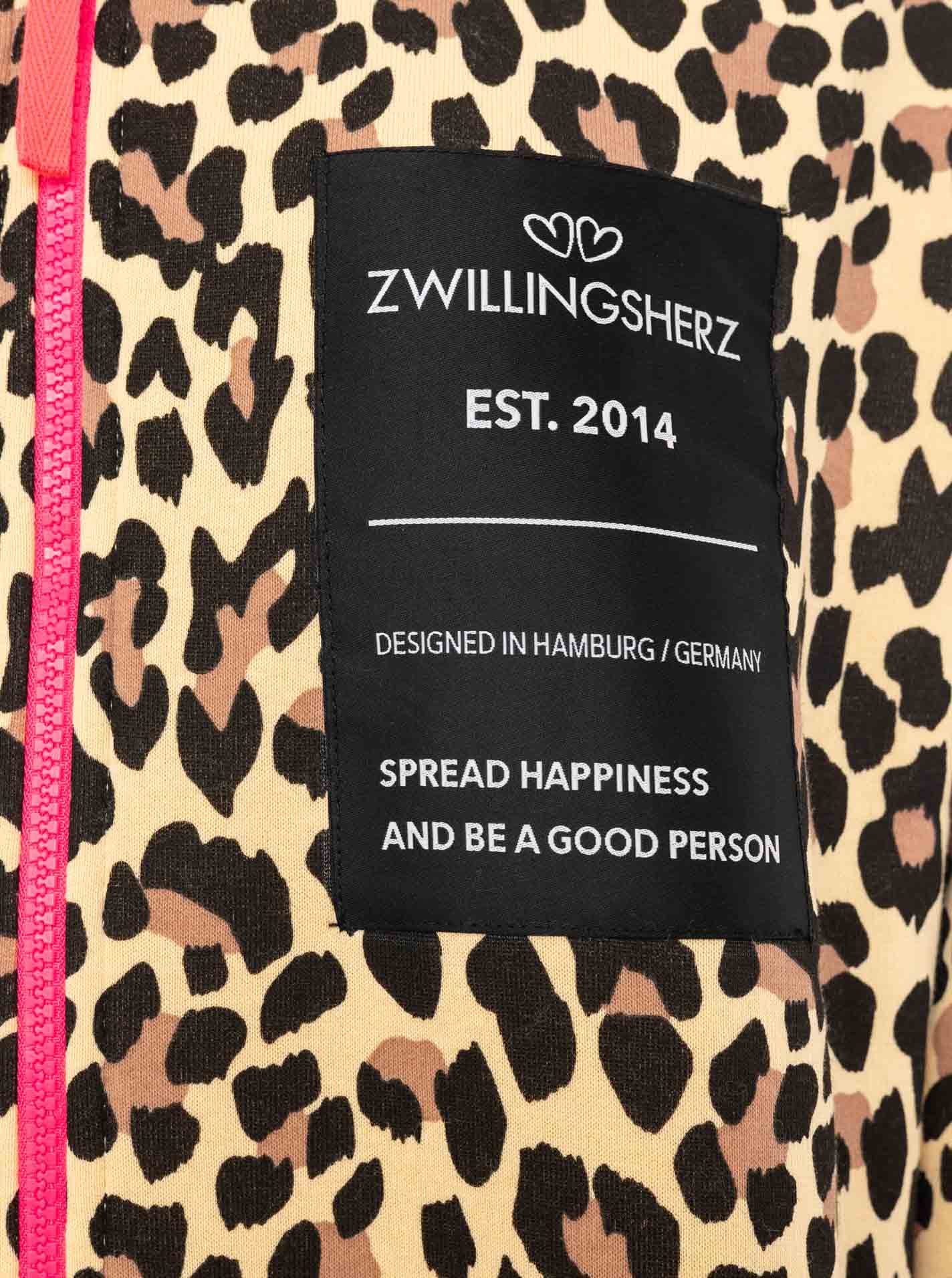 Zwillingsherz Kurzmantel »"Leo Love"« mit Patch, Reißverschluß, elastische Bündchen