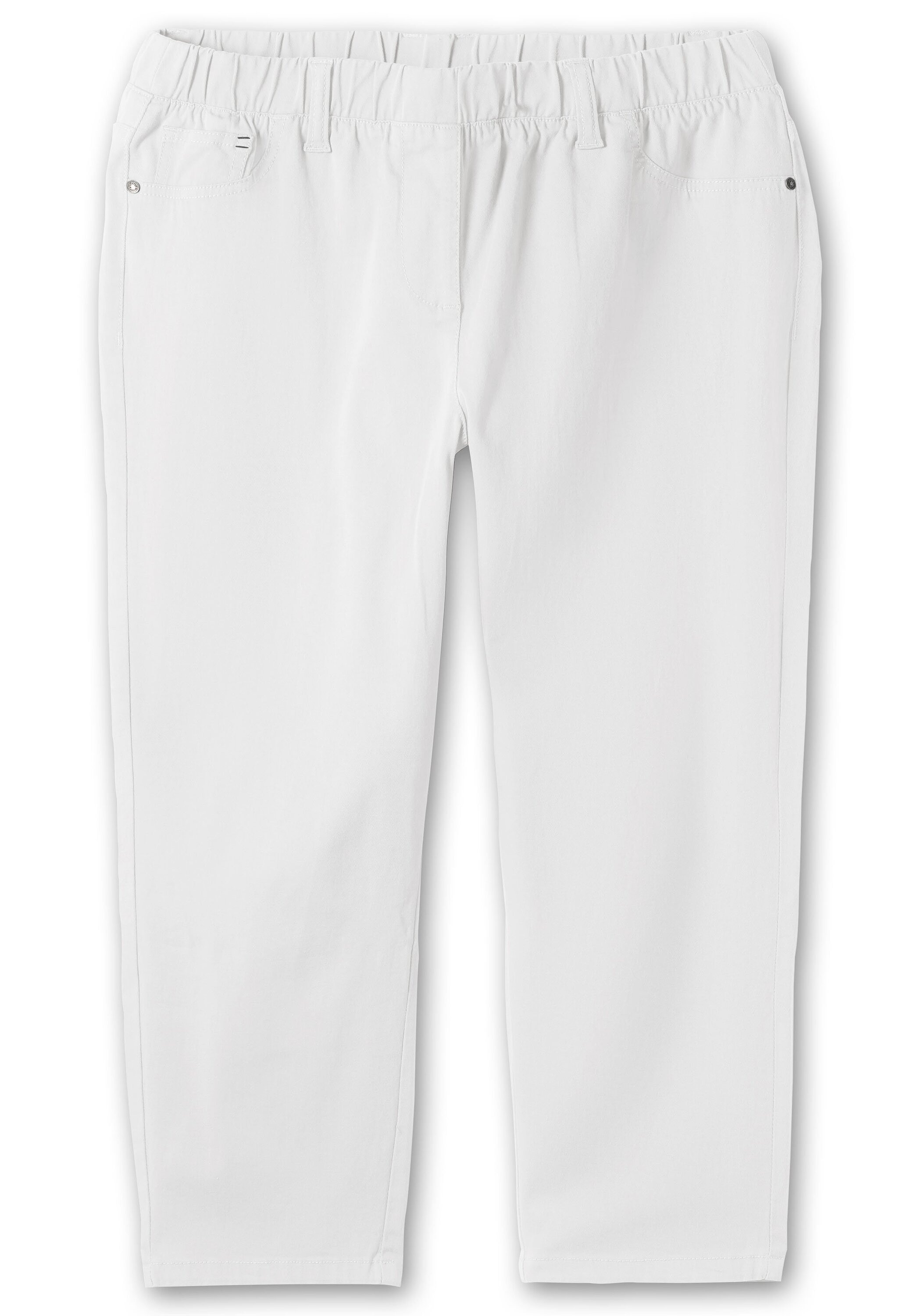 Sheego 7/8-Hose »Schmale 7/8-Hose mit Gummibund, aus elastischem Twill«